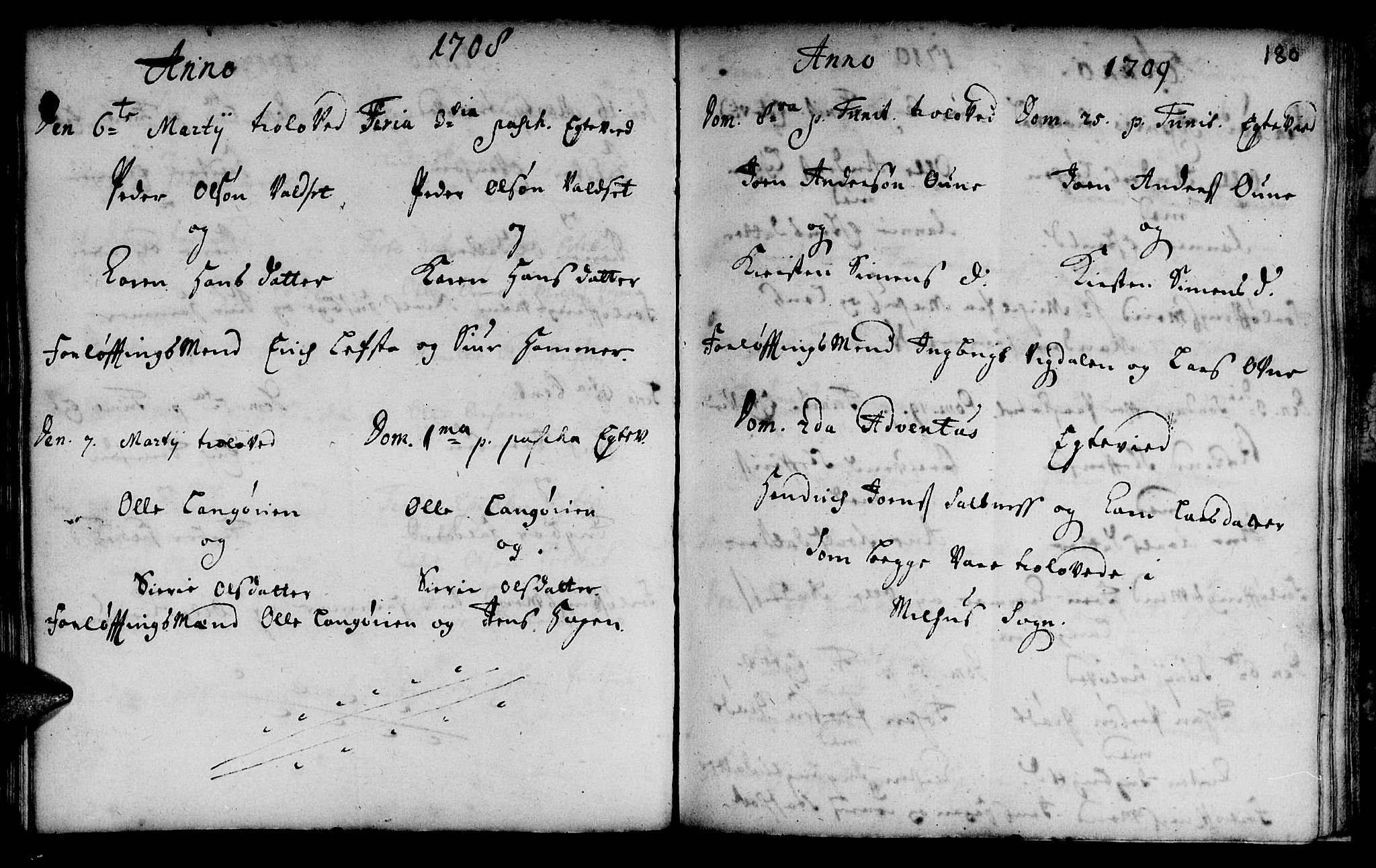Ministerialprotokoller, klokkerbøker og fødselsregistre - Sør-Trøndelag, SAT/A-1456/666/L0783: Parish register (official) no. 666A01, 1702-1753, p. 180