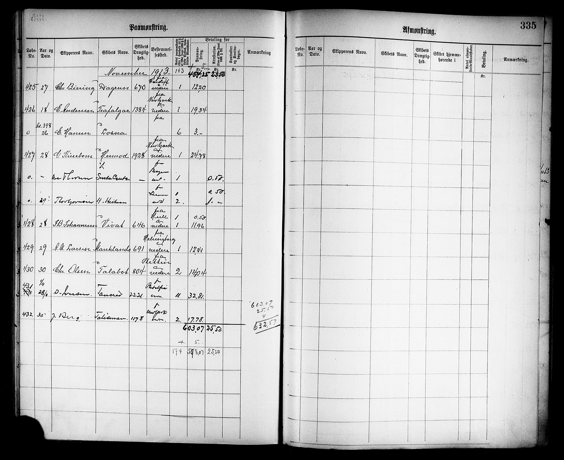 Tønsberg innrulleringskontor, AV/SAKO-A-786/H/Ha/L0006: Mønstringsjournal, 1906-1914, p. 339