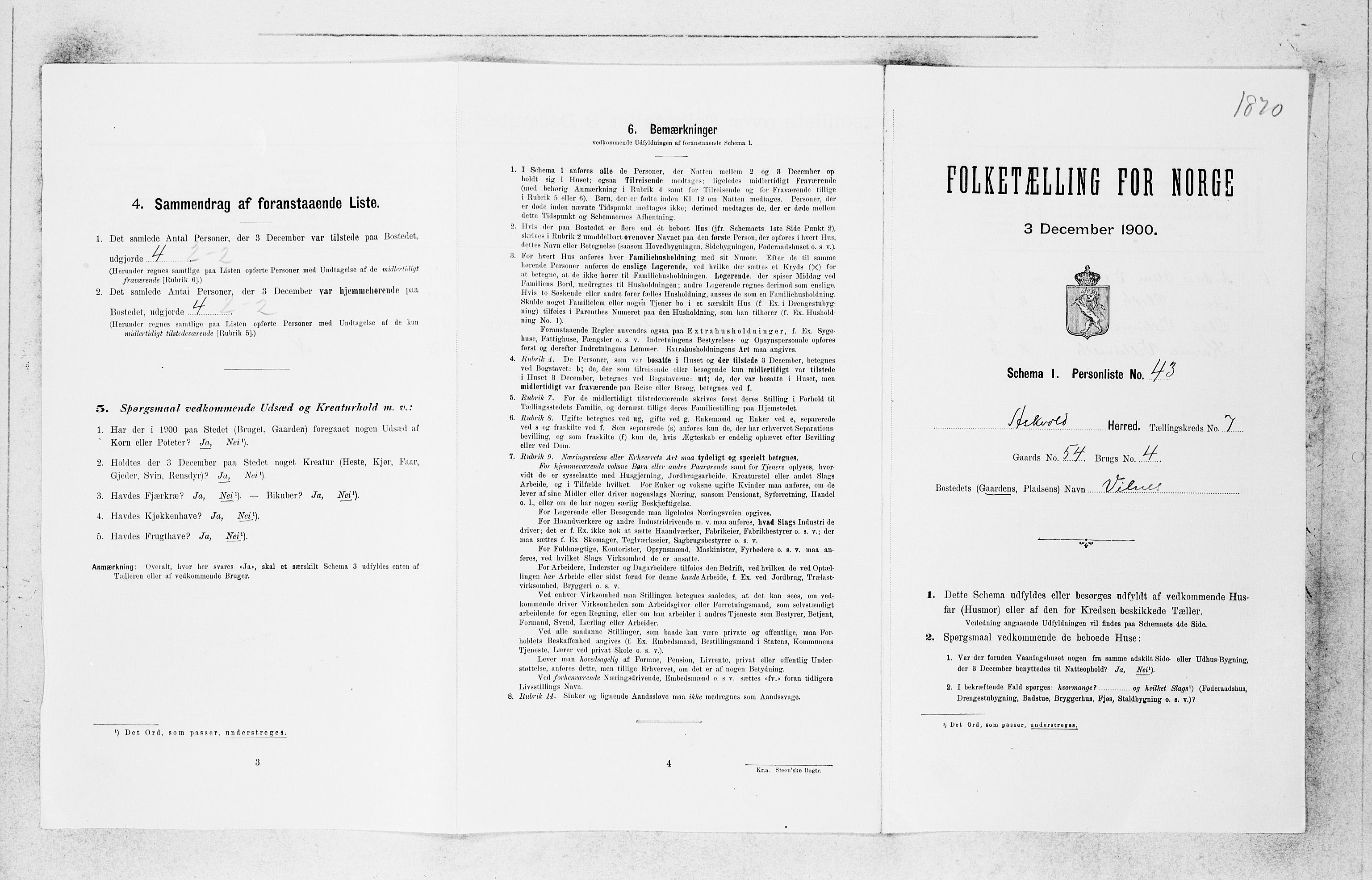 SAB, 1900 census for Askvoll, 1900, p. 659