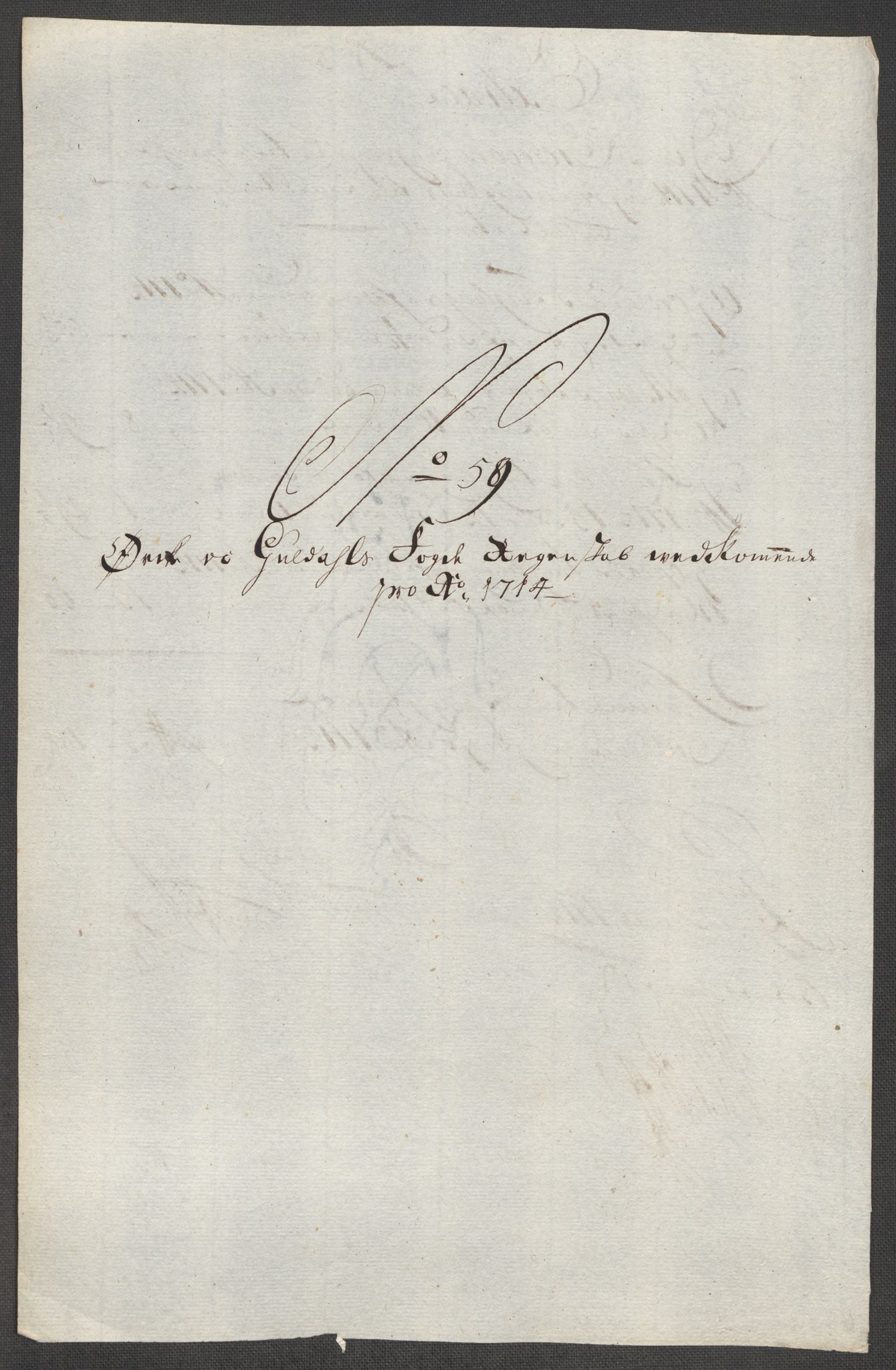 Rentekammeret inntil 1814, Reviderte regnskaper, Fogderegnskap, AV/RA-EA-4092/R60/L3965: Fogderegnskap Orkdal og Gauldal, 1714, p. 404