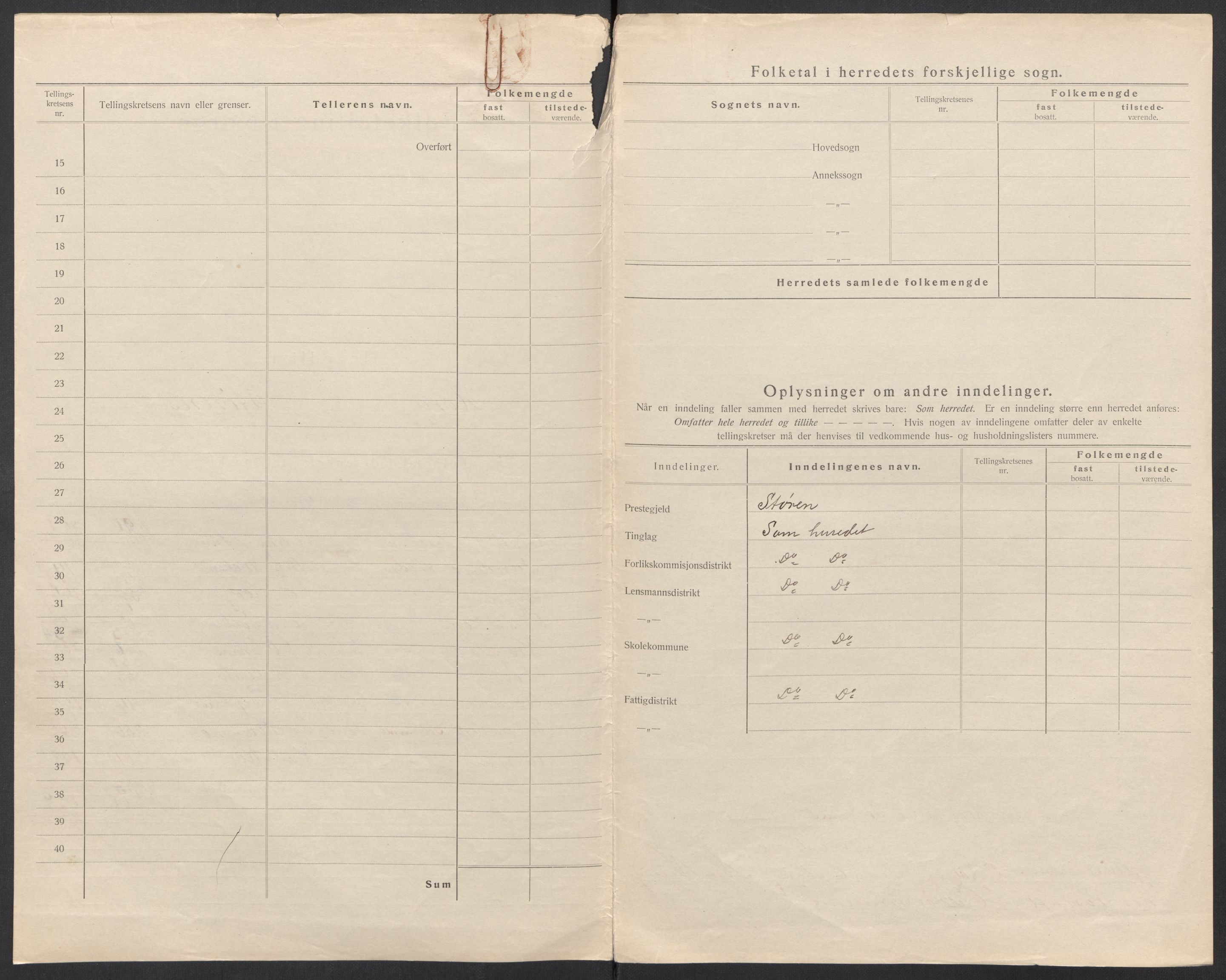 SAT, 1920 census for Horg, 1920, p. 5