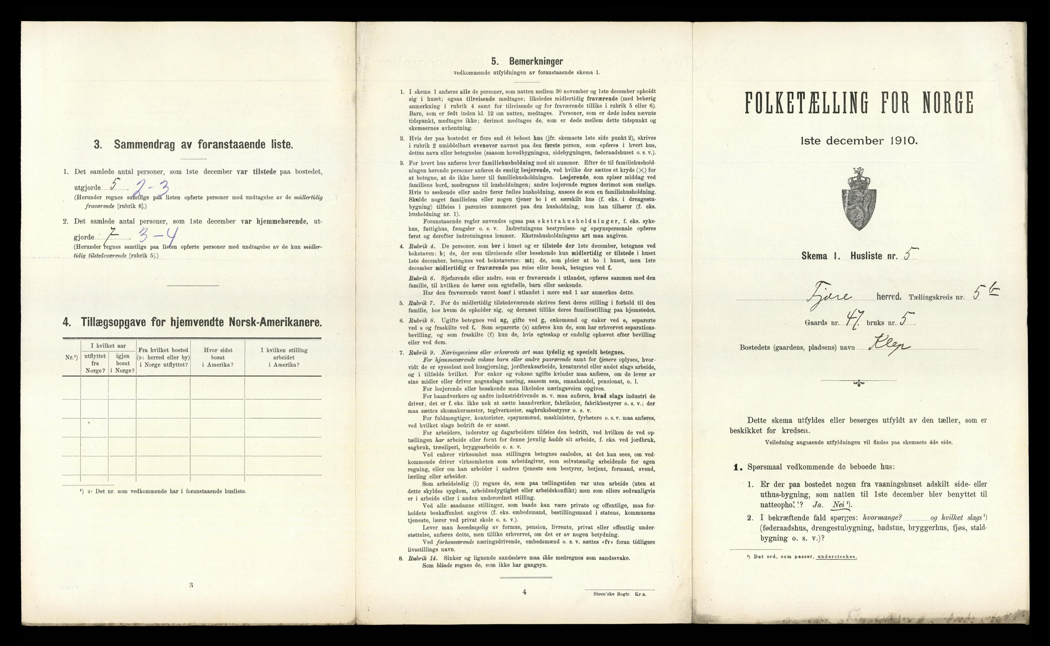 RA, 1910 census for Fjære, 1910, p. 1211