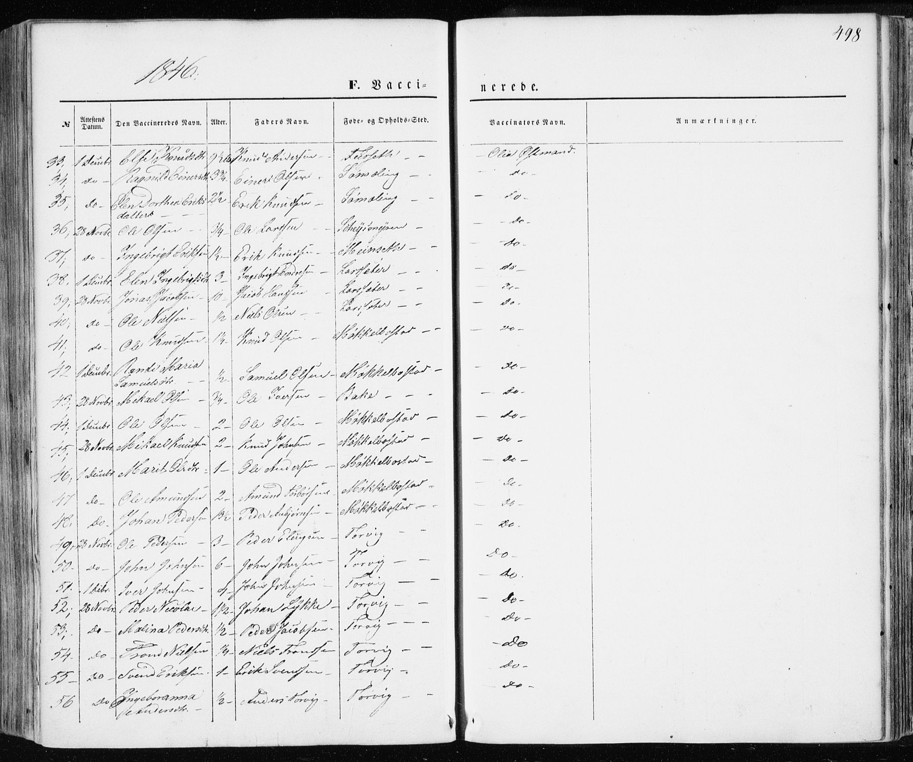 Ministerialprotokoller, klokkerbøker og fødselsregistre - Møre og Romsdal, AV/SAT-A-1454/586/L0984: Parish register (official) no. 586A10, 1844-1856, p. 498