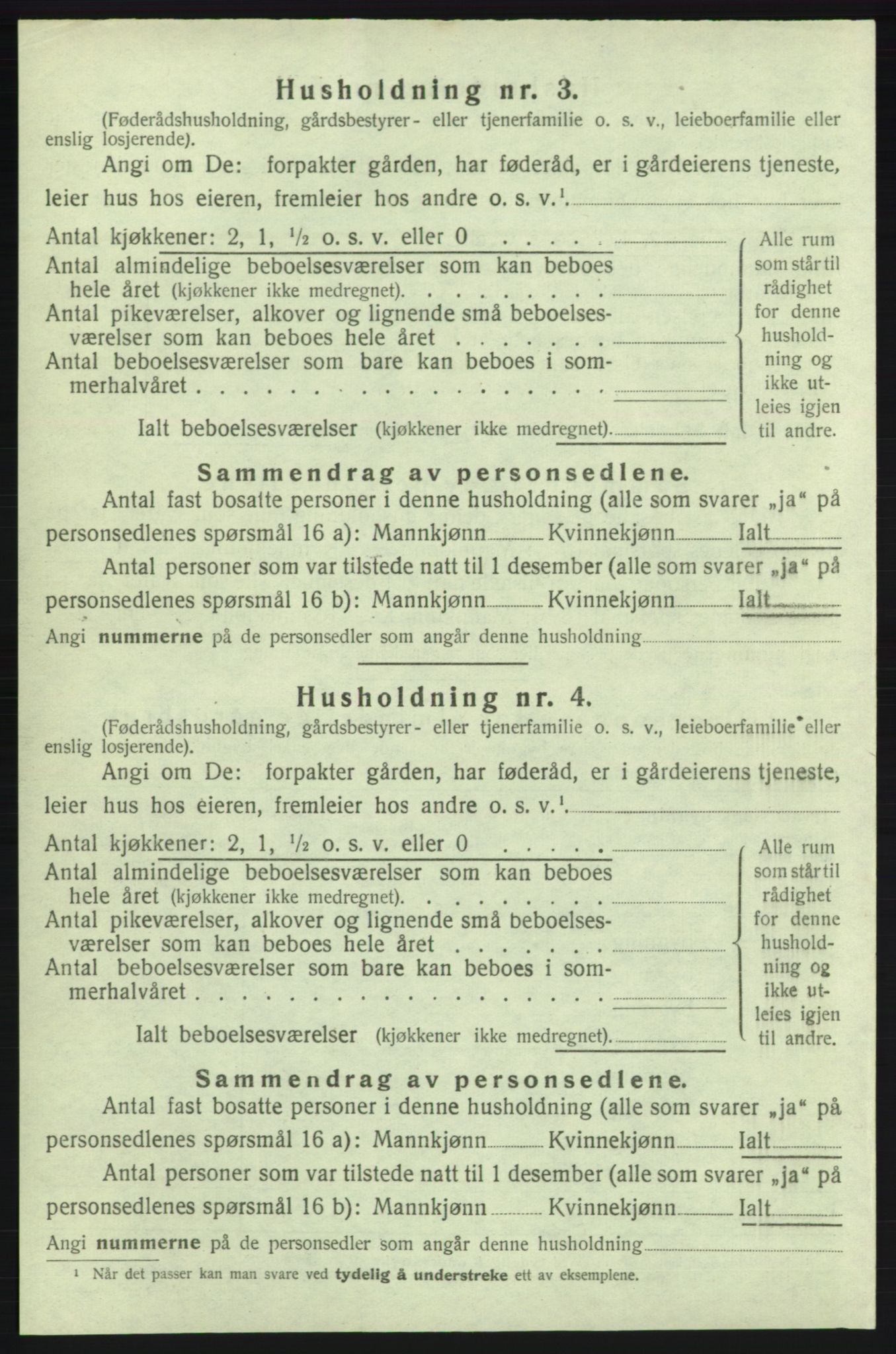 SAB, 1920 census for Kvinnherad, 1920, p. 1363