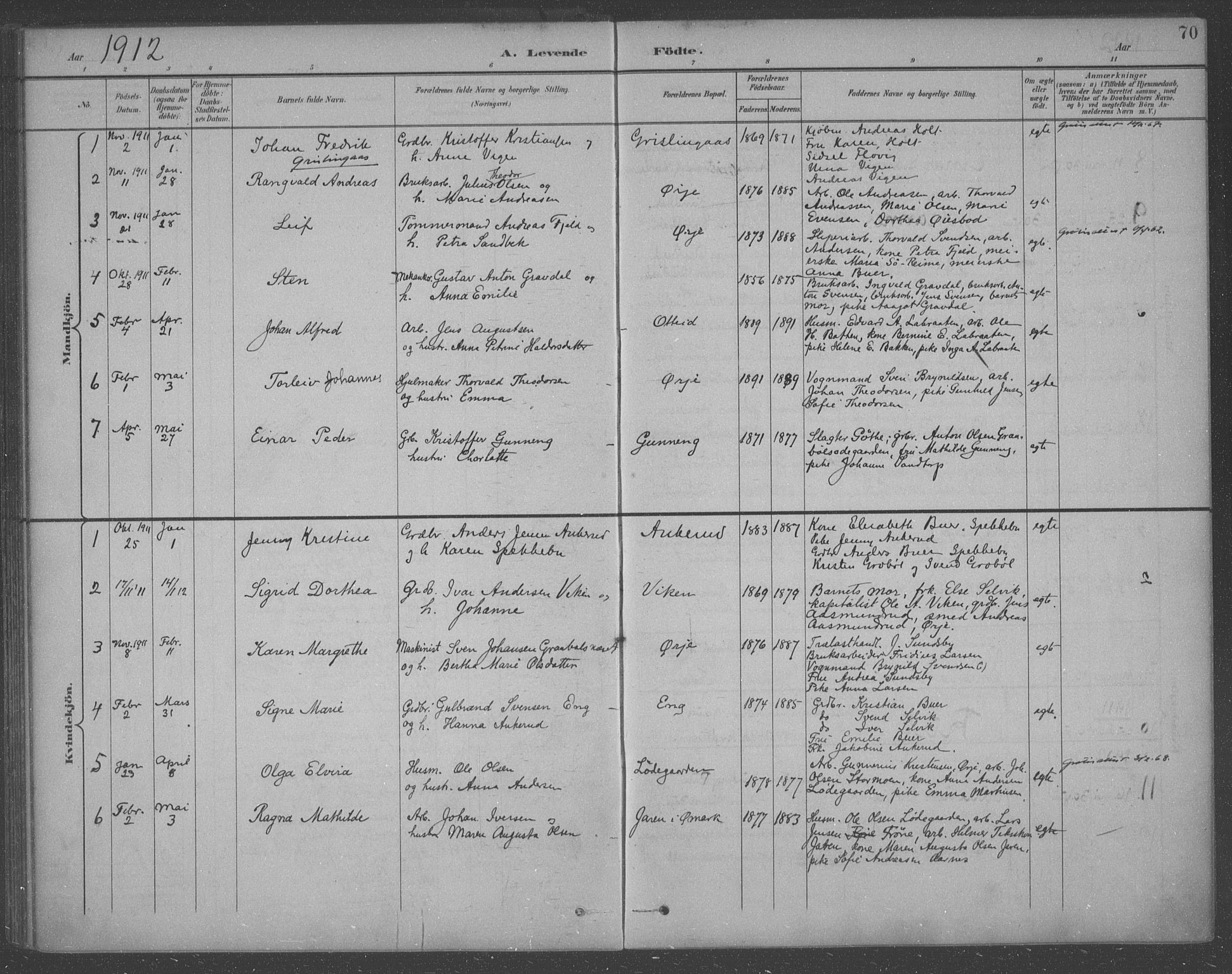 Aremark prestekontor Kirkebøker, AV/SAO-A-10899/F/Fb/L0005: Parish register (official) no. II 5, 1895-1919, p. 70