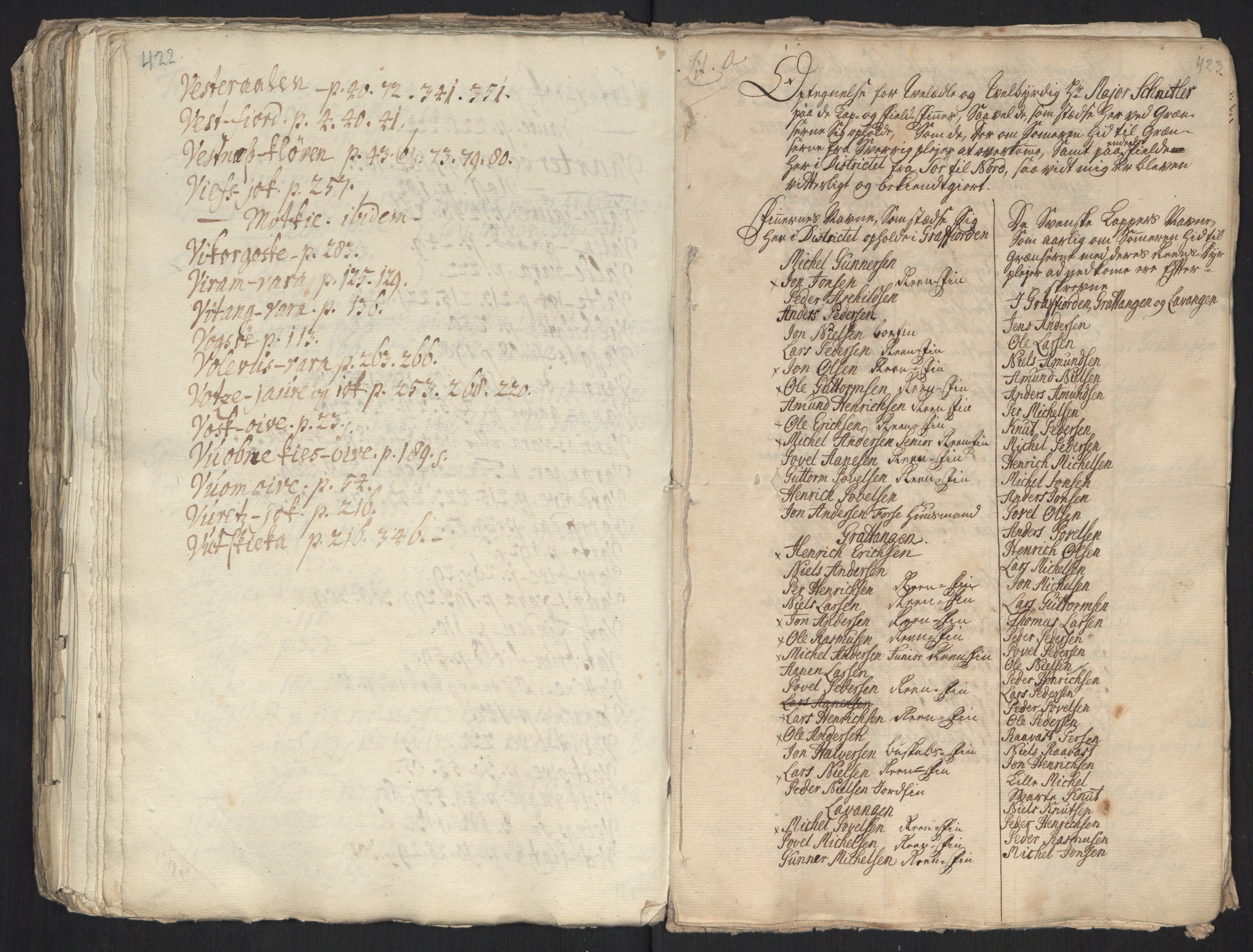 Danske Kanselli, Grensearkivet, RA/EA-4062/F/L0011a/0002: Volum XXIII-XXVIa / Vol. XXIV: Major Schnitlers grenseeksaminasjonsprotokoll, 4. bind, 1743