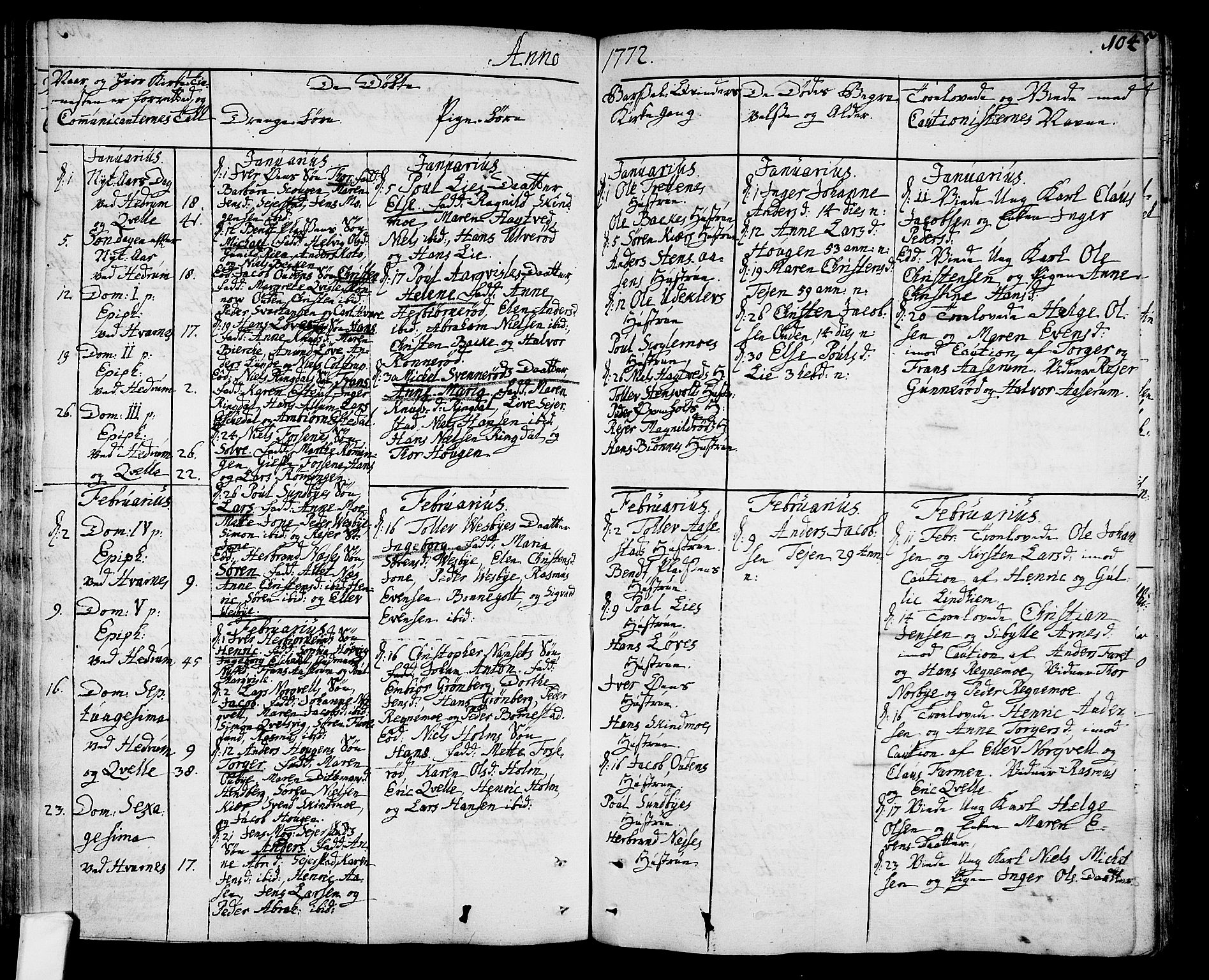 Hedrum kirkebøker, AV/SAKO-A-344/F/Fa/L0001: Parish register (official) no. I 1, 1751-1785, p. 104