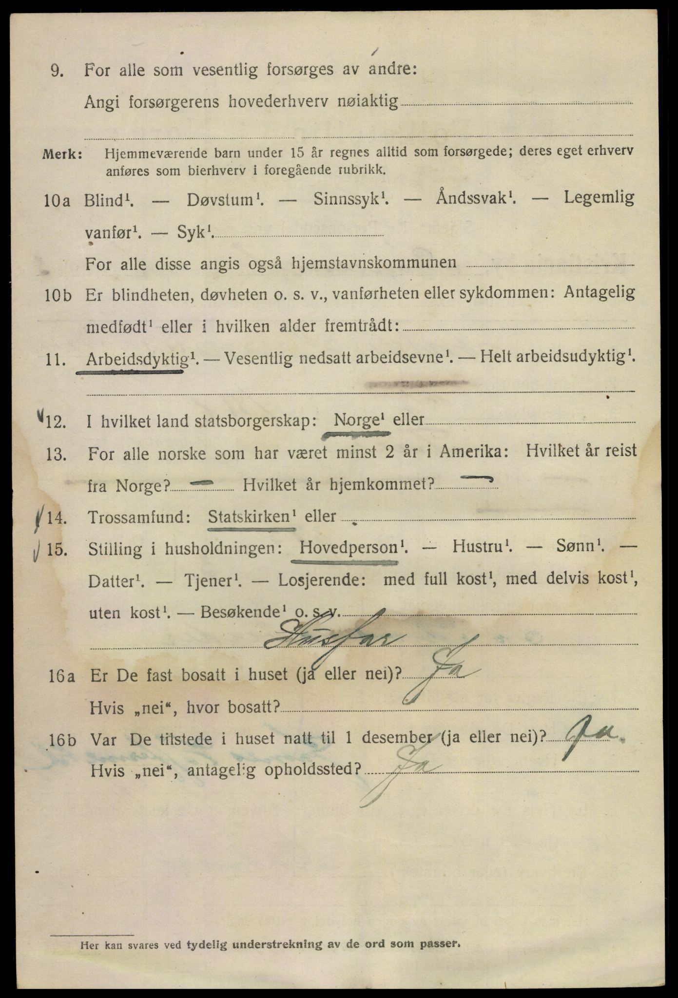 SAO, 1920 census for Kristiania, 1920, p. 458496