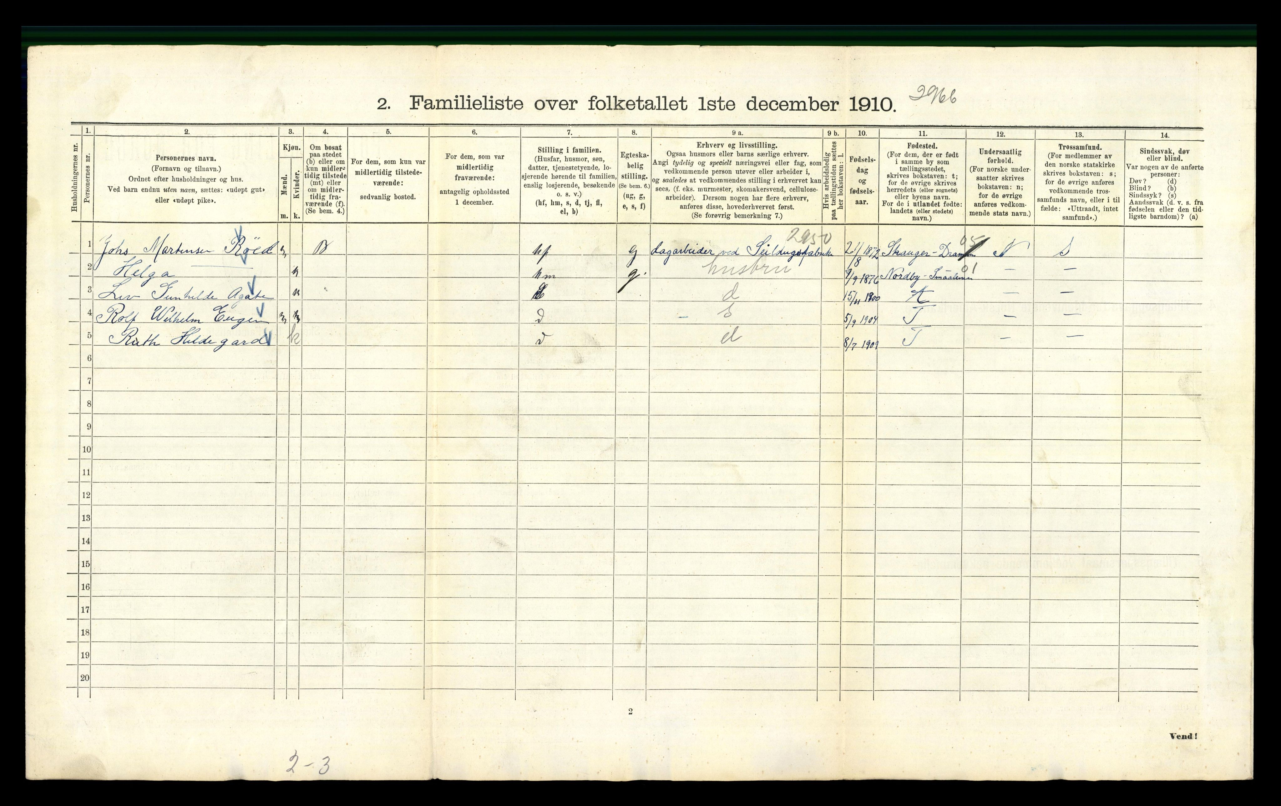 RA, 1910 census for Kristiania, 1910, p. 50398