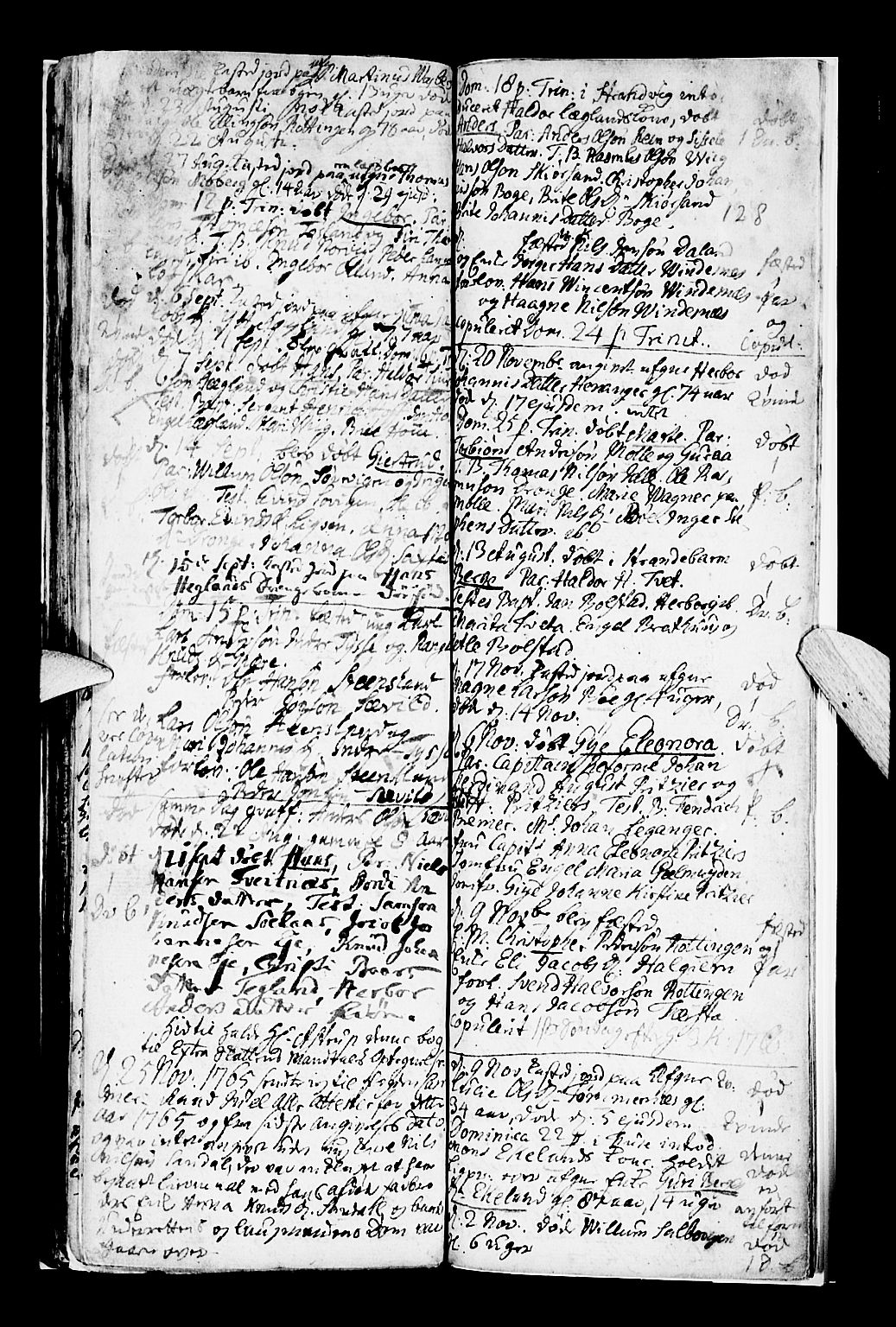 Os sokneprestembete, SAB/A-99929: Parish register (official) no. A 8, 1760-1765, p. 128