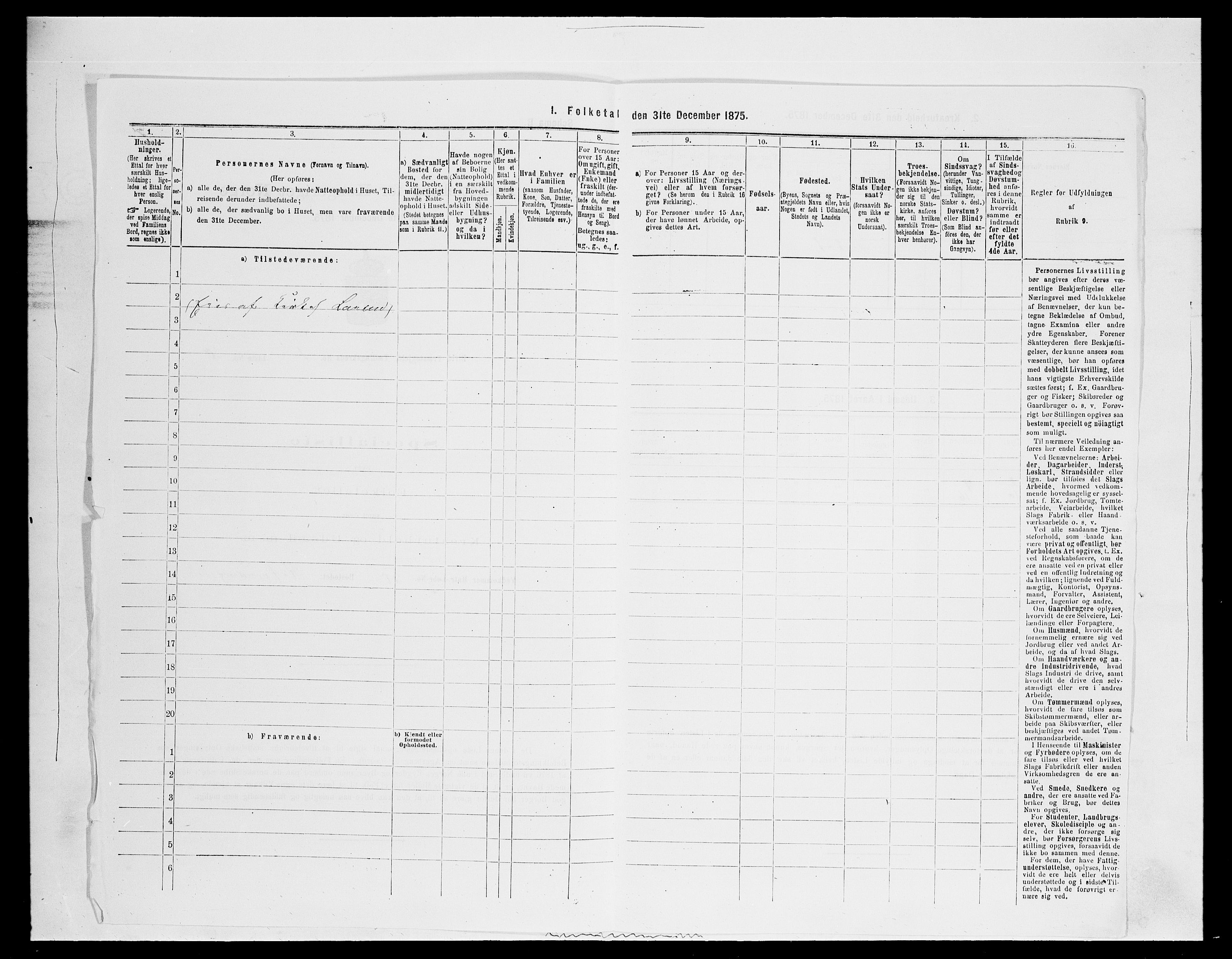 SAH, 1875 census for 0525P Biri, 1875, p. 330