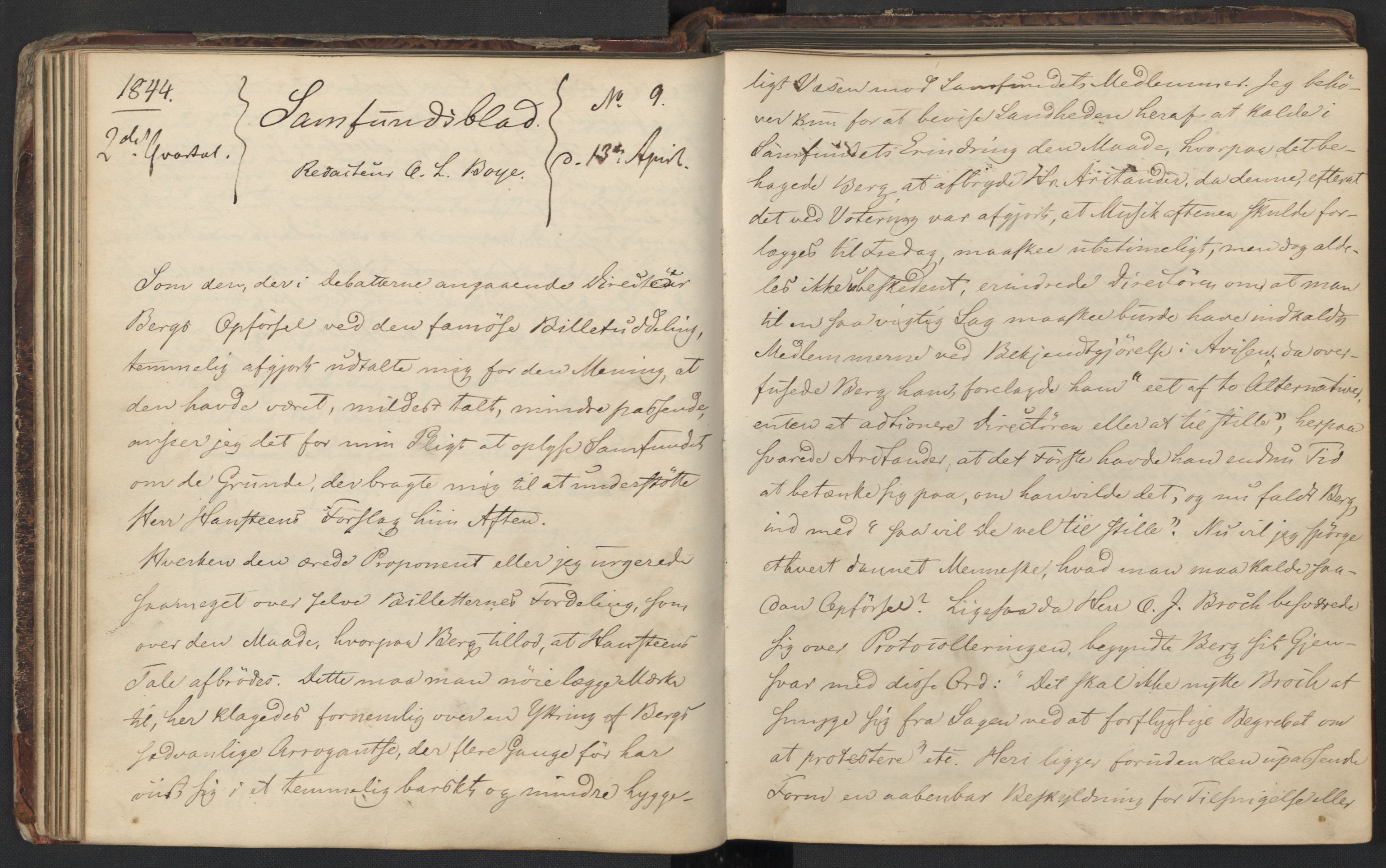 Det Norske Studentersamfund, AV/RA-PA-1322/X/Xa/L0003/0002: -- / Samfundsbladet, 1843-1845, p. 54