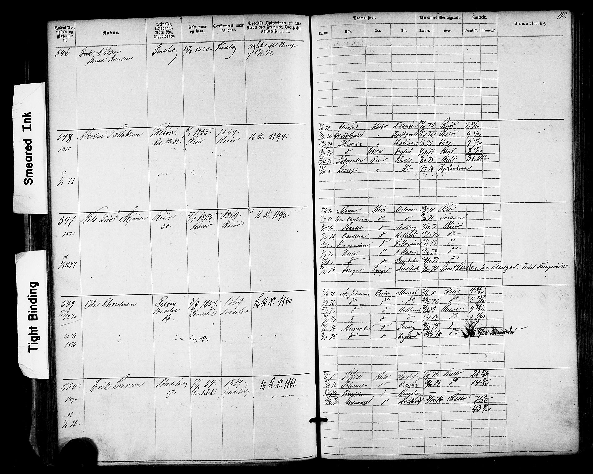 Risør mønstringskrets, AV/SAK-2031-0010/F/Fa/L0003: Annotasjonsrulle nr 1-1913 med register, T-7, 1863-1899, p. 46