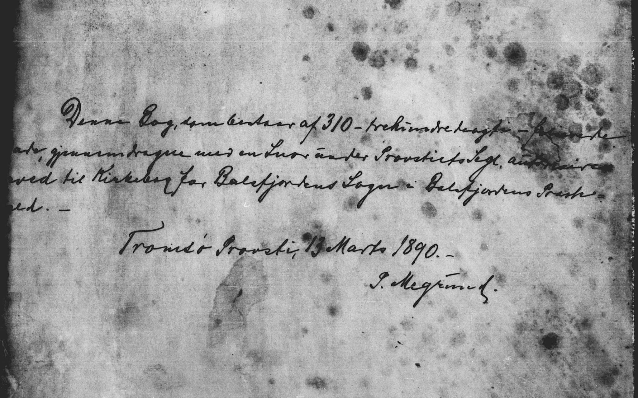 Balsfjord sokneprestembete, SATØ/S-1303/G/Ga/L0008klokker: Parish register (copy) no. 8, 1890-1906