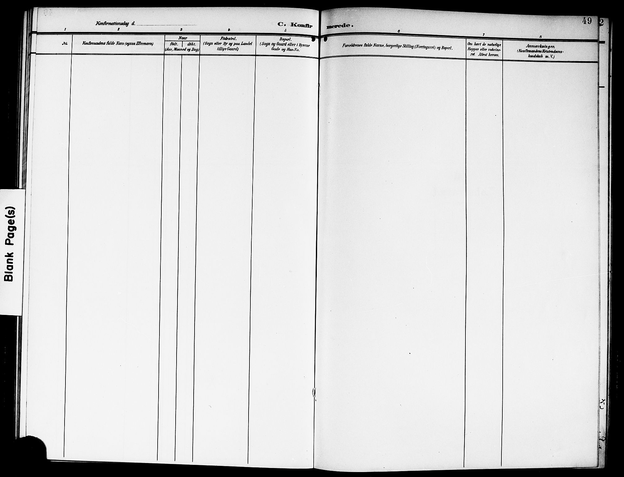 Fet prestekontor Kirkebøker, AV/SAO-A-10370a/G/Gb/L0005: Parish register (copy) no. II 5, 1904-1913, p. 49