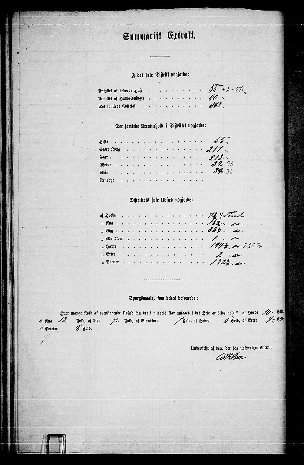 RA, 1865 census for Aurskog, 1865, p. 48