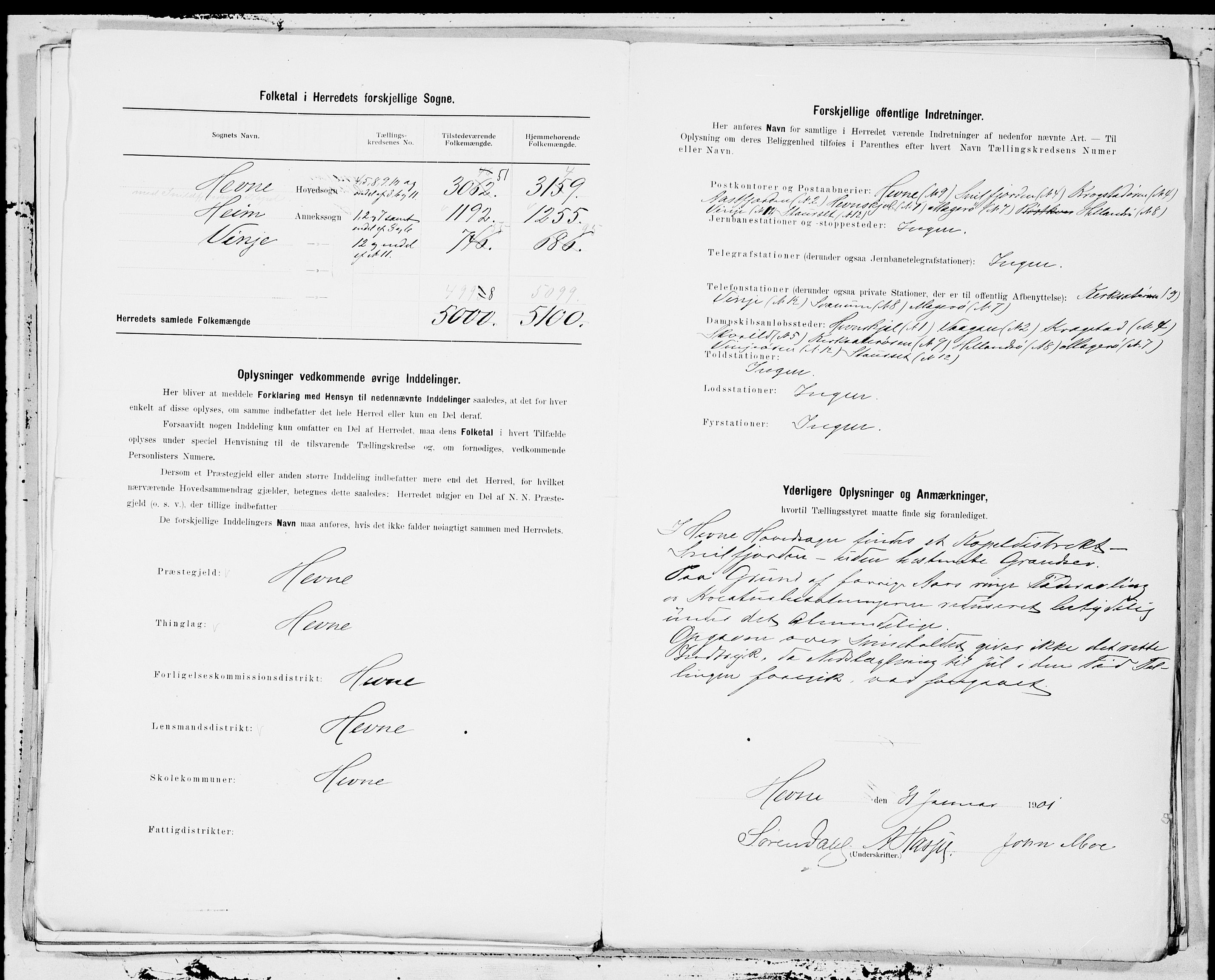 SAT, 1900 census for Hemne, 1900, p. 31