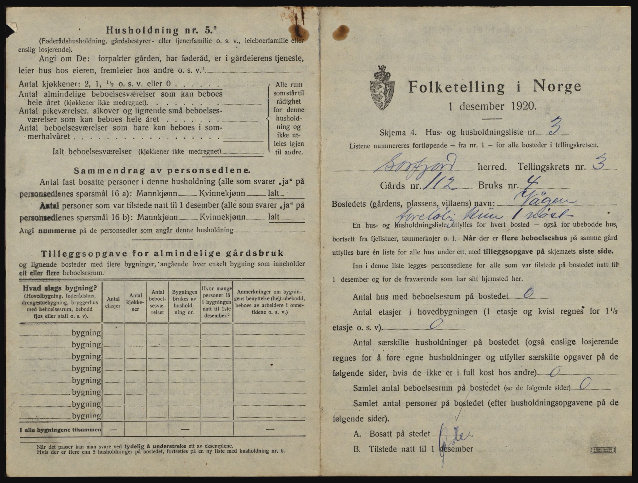SATØ, 1920 census for Sørfjord, 1920, p. 95