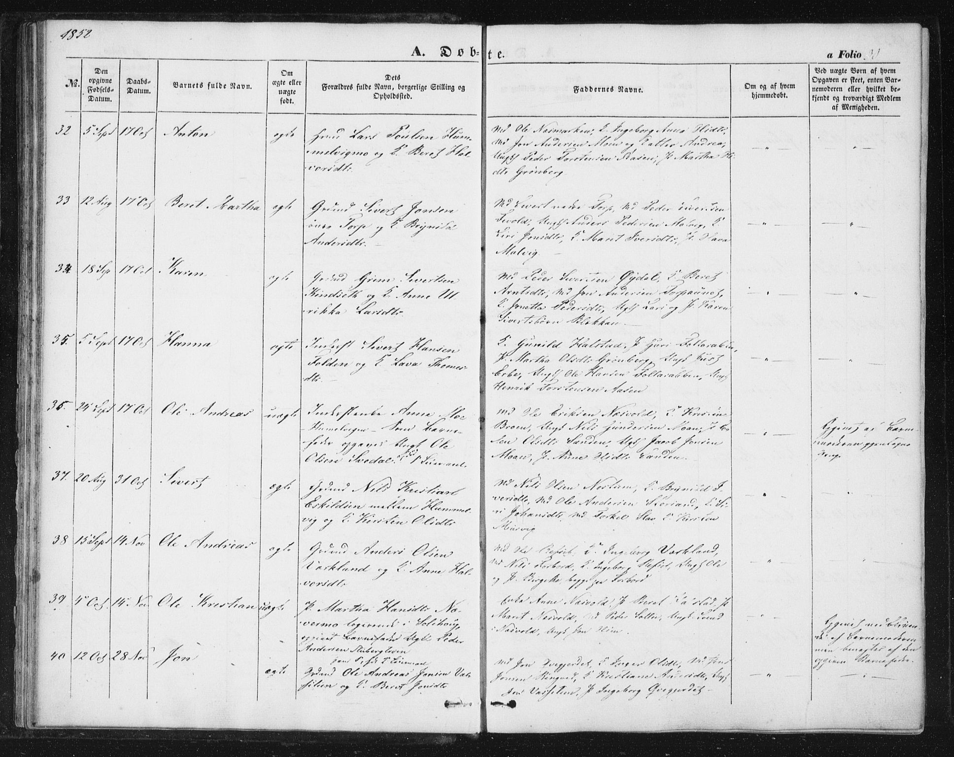 Ministerialprotokoller, klokkerbøker og fødselsregistre - Sør-Trøndelag, AV/SAT-A-1456/616/L0407: Parish register (official) no. 616A04, 1848-1856, p. 30