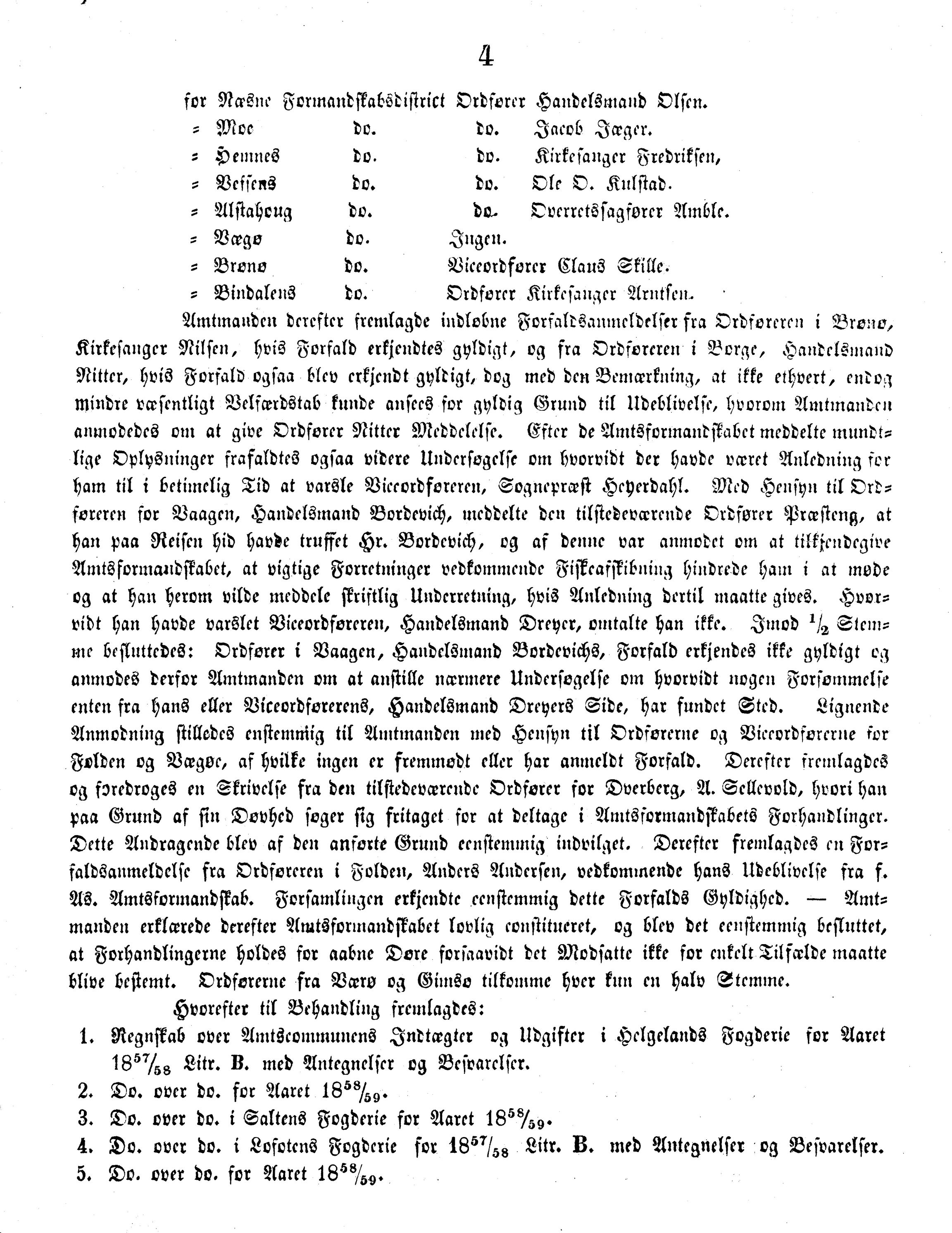 Nordland Fylkeskommune. Fylkestinget, AIN/NFK-17/176/A/Ac/L0003: Fylkestingsforhandlinger 1850-1860, 1850-1860