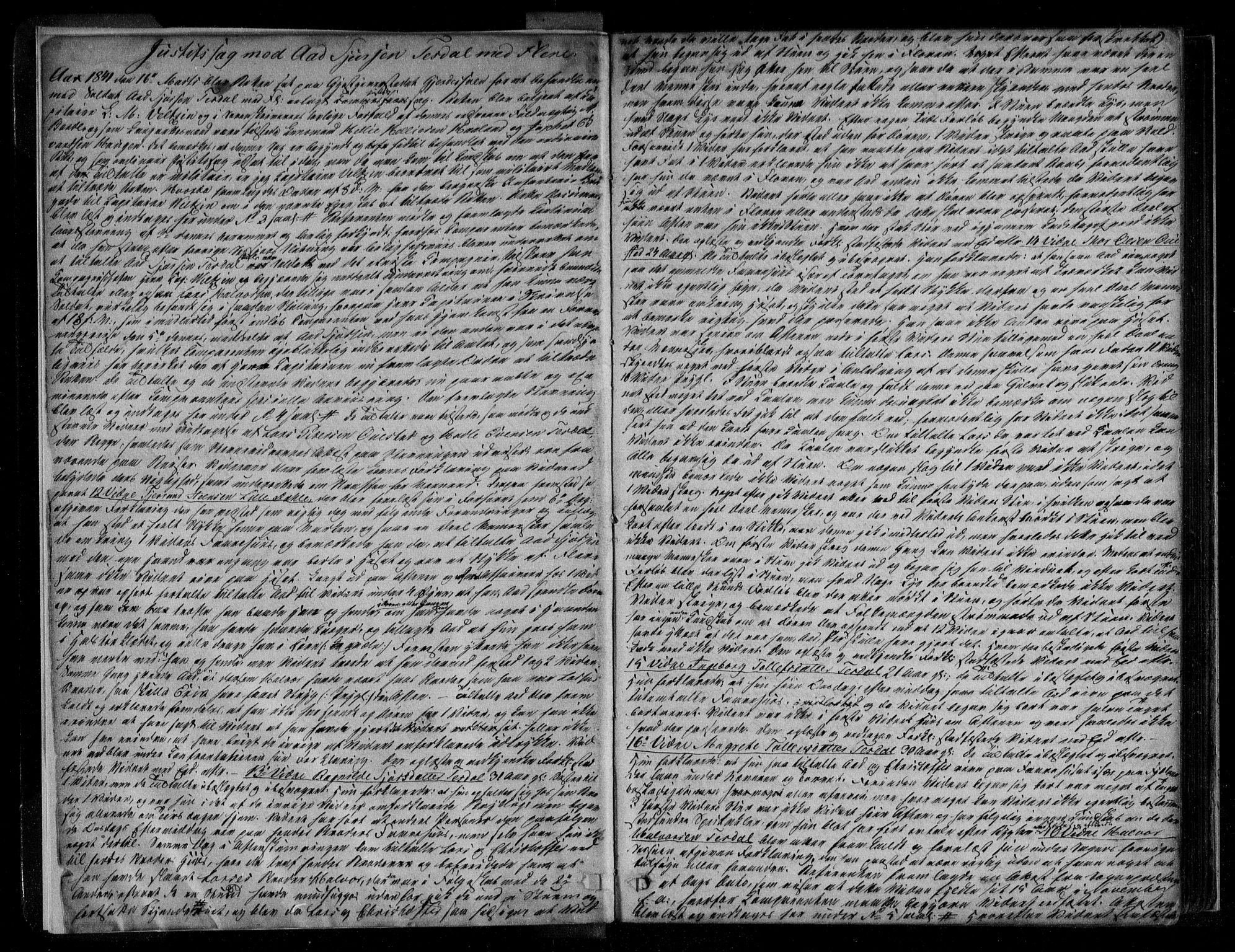 Sunnhordland sorenskrivar, SAB/A-2401/1/F/Faa/L0051: Tingbøker, 1841-1846, p. 1b-2a