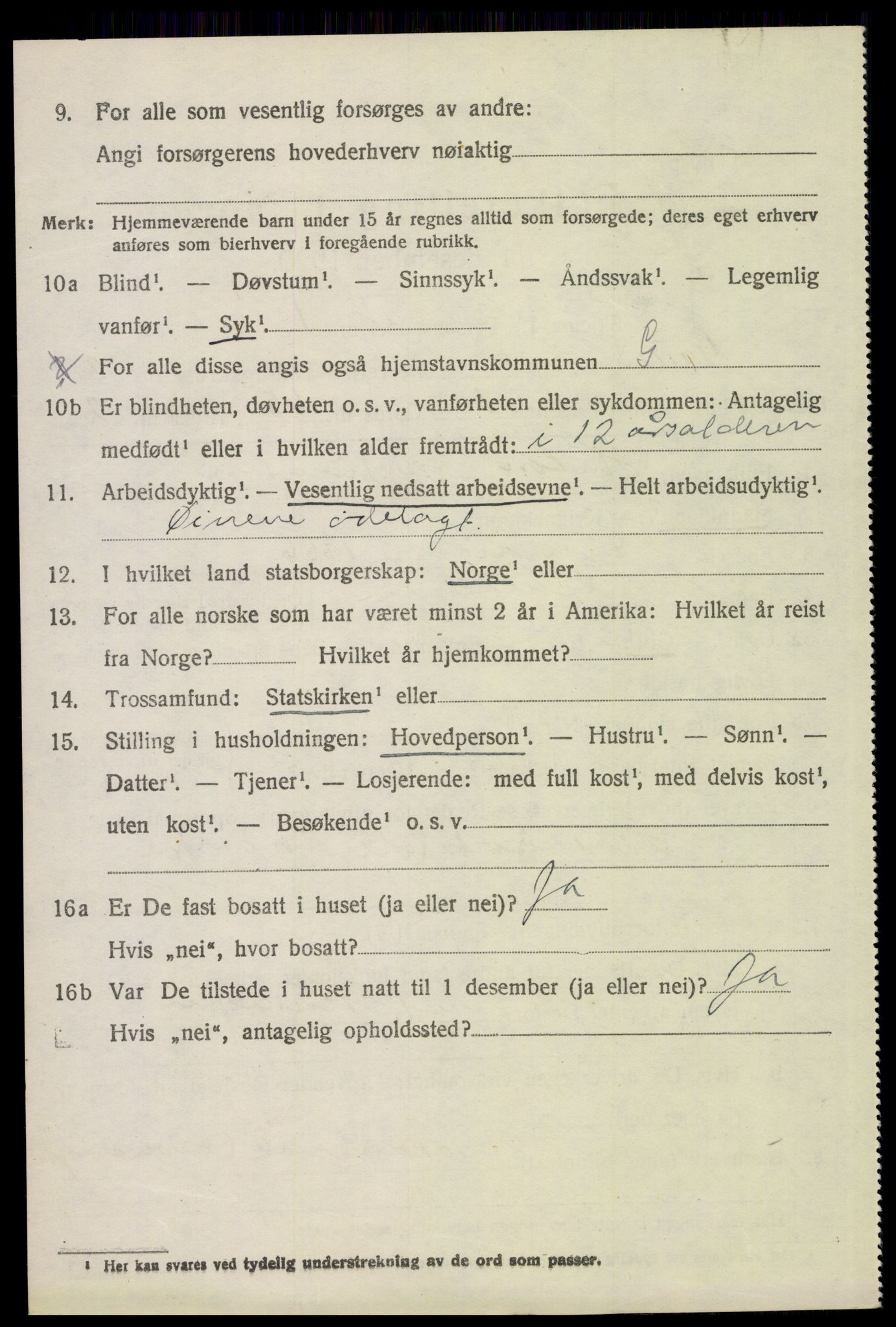 SAH, 1920 census for Grue, 1920, p. 3144