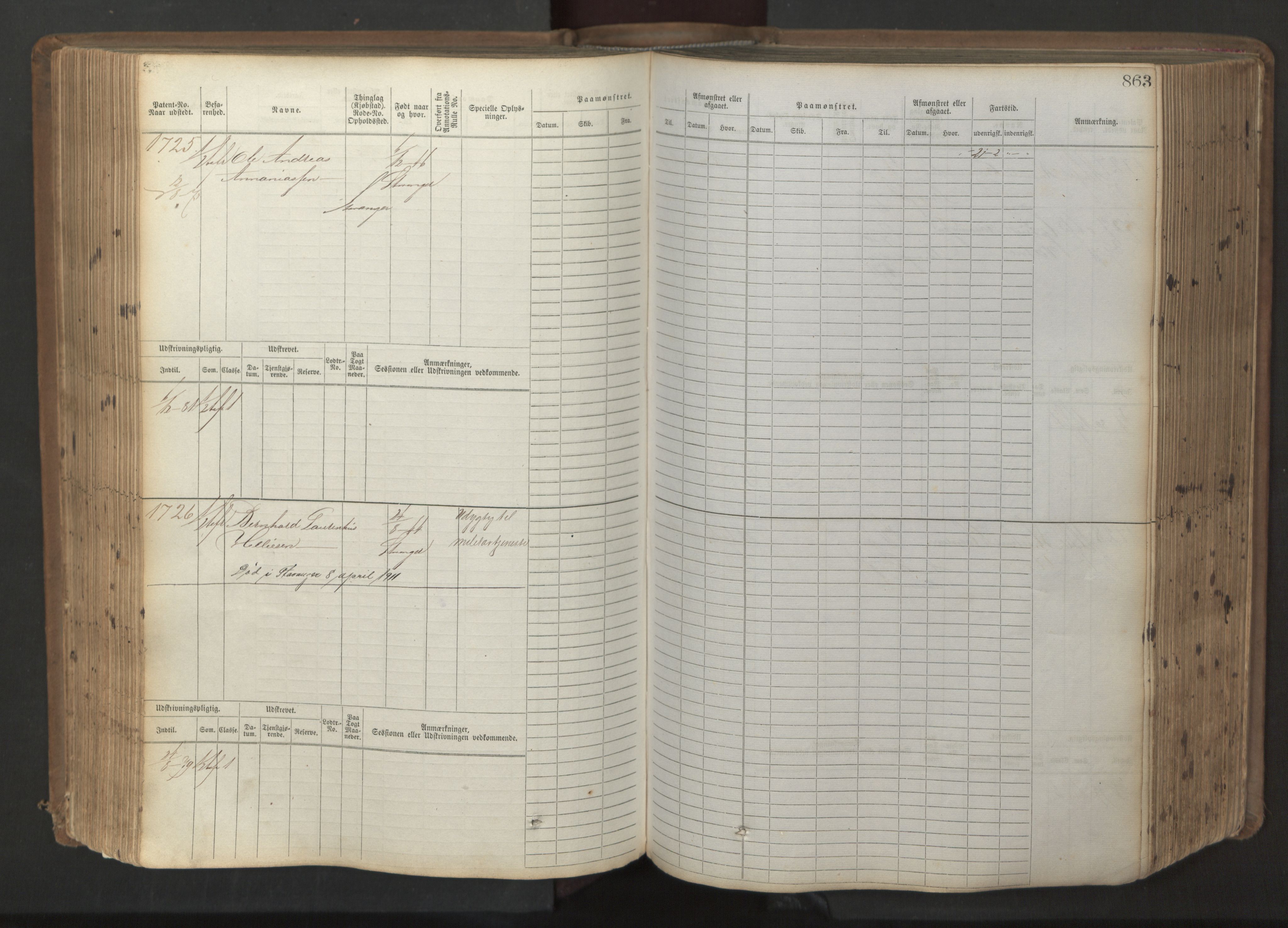 Stavanger sjømannskontor, AV/SAST-A-102006/F/Fb/Fbb/L0017: Sjøfartshovedrulle patnentnr. 1203-2402 (dublett), 1869, p. 266