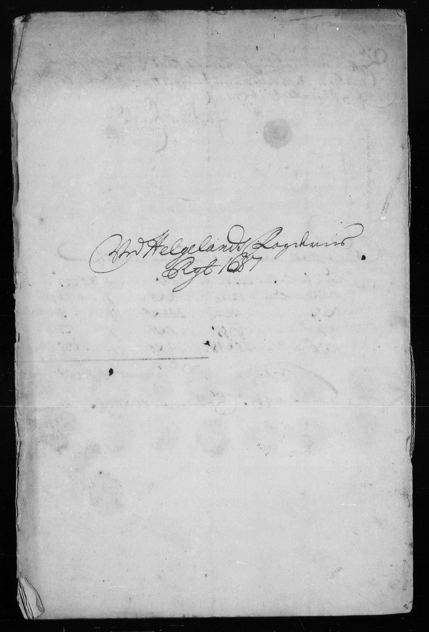 Rentekammeret inntil 1814, Reviderte regnskaper, Stiftamtstueregnskaper, Trondheim stiftamt og Nordland amt, RA/EA-6044/R/Rh/L0009: Nordland amt, 1687