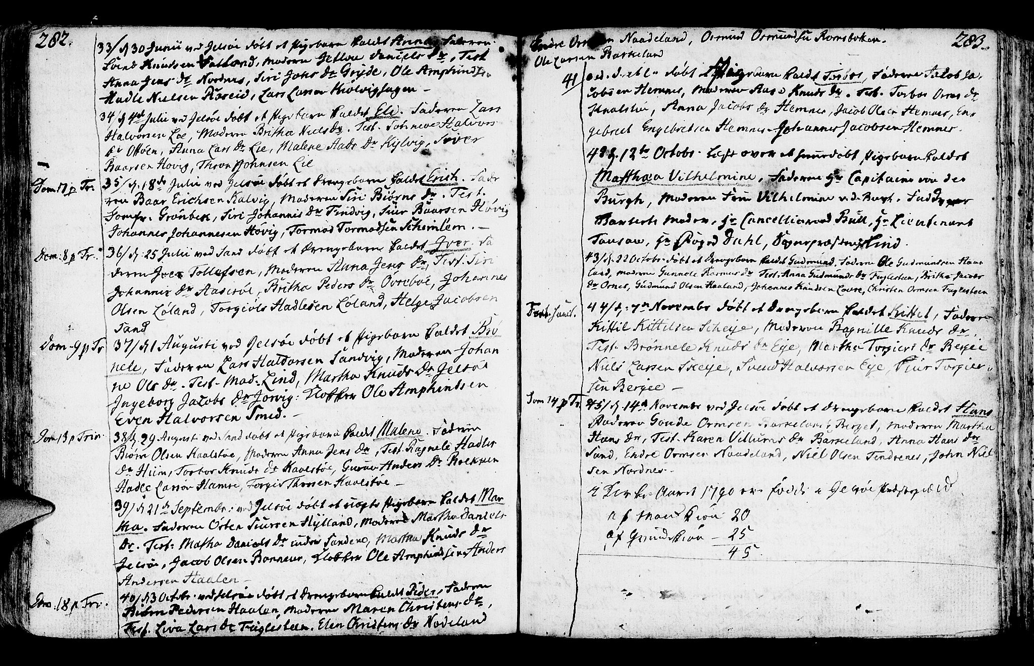 Jelsa sokneprestkontor, AV/SAST-A-101842/01/IV: Parish register (official) no. A 3, 1768-1796, p. 282-283