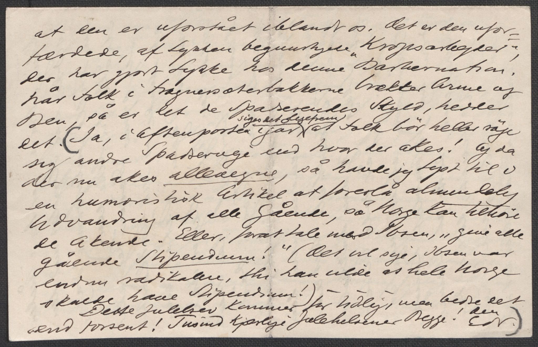 Beyer, Frants, AV/RA-PA-0132/F/L0001: Brev fra Edvard Grieg til Frantz Beyer og "En del optegnelser som kan tjene til kommentar til brevene" av Marie Beyer, 1872-1907, p. 869