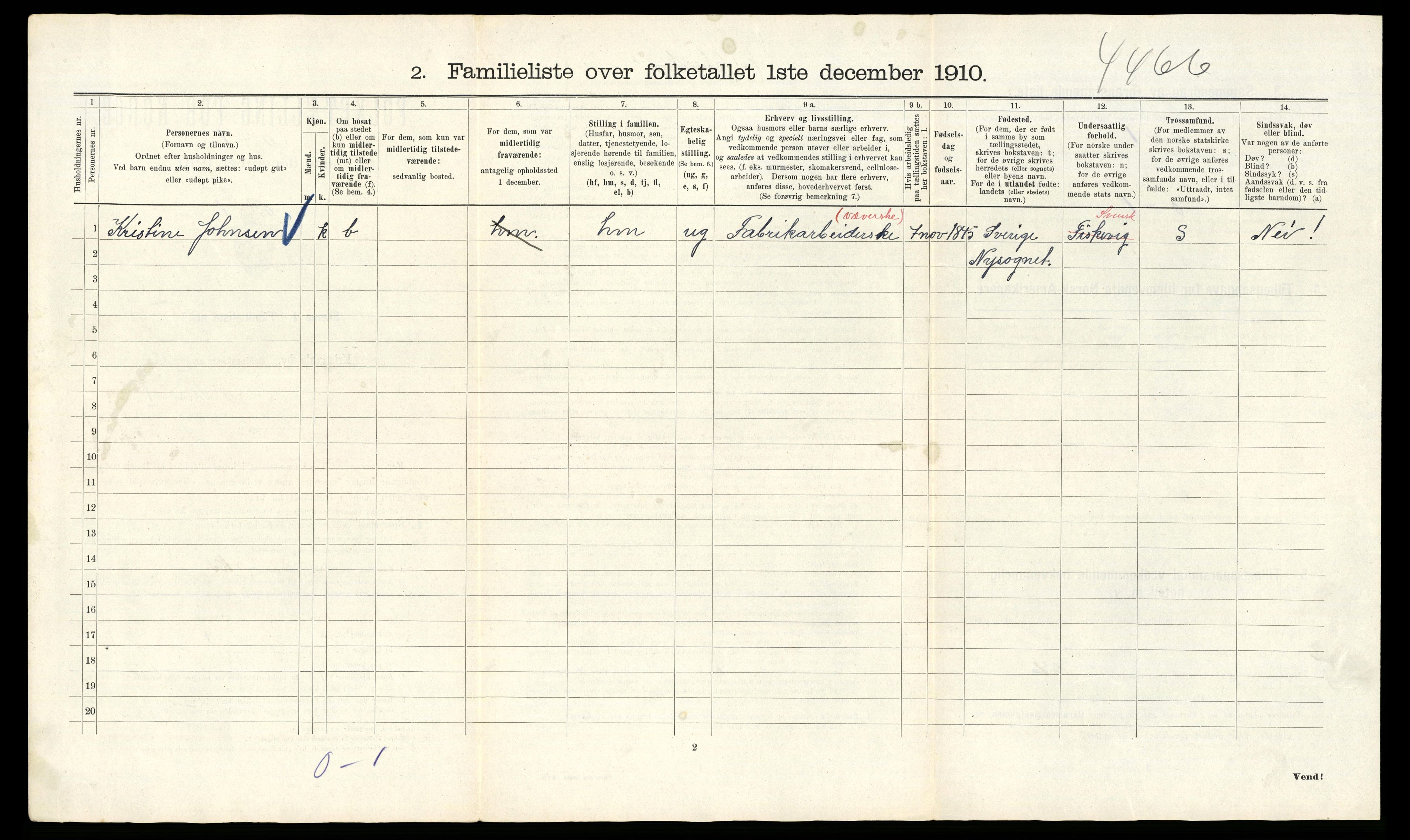 RA, 1910 census for Kristiania, 1910, p. 91758