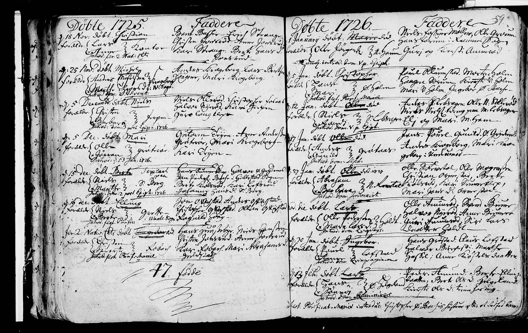 Våle kirkebøker, SAKO/A-334/F/Fa/L0002: Parish register (official) no. I 2, 1705-1732, p. 59