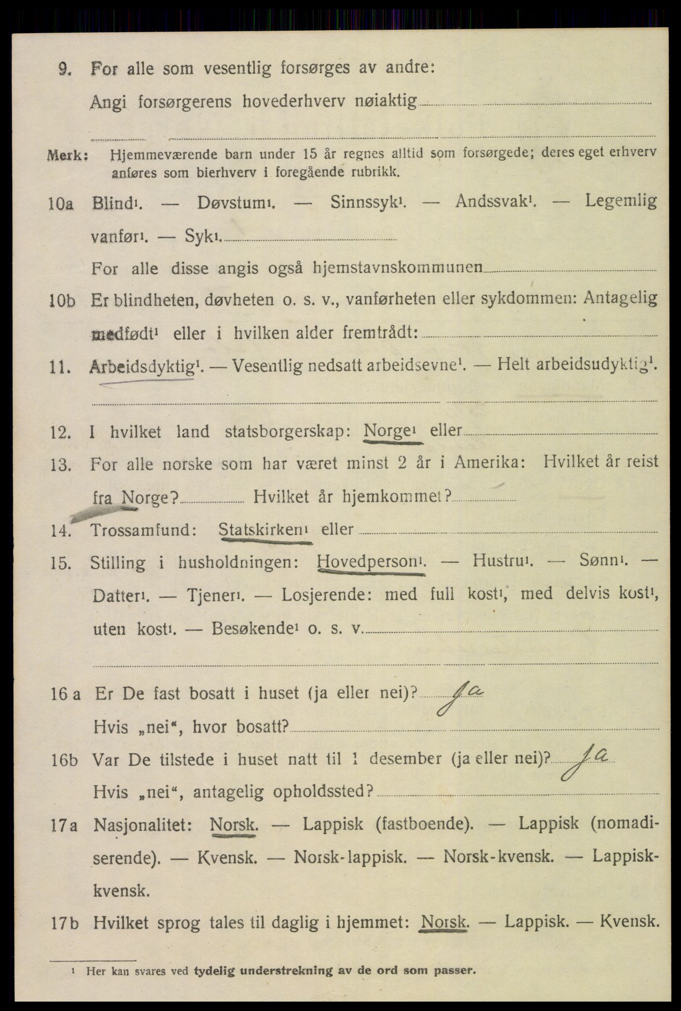 SAT, 1920 census for Hegra, 1920, p. 4035