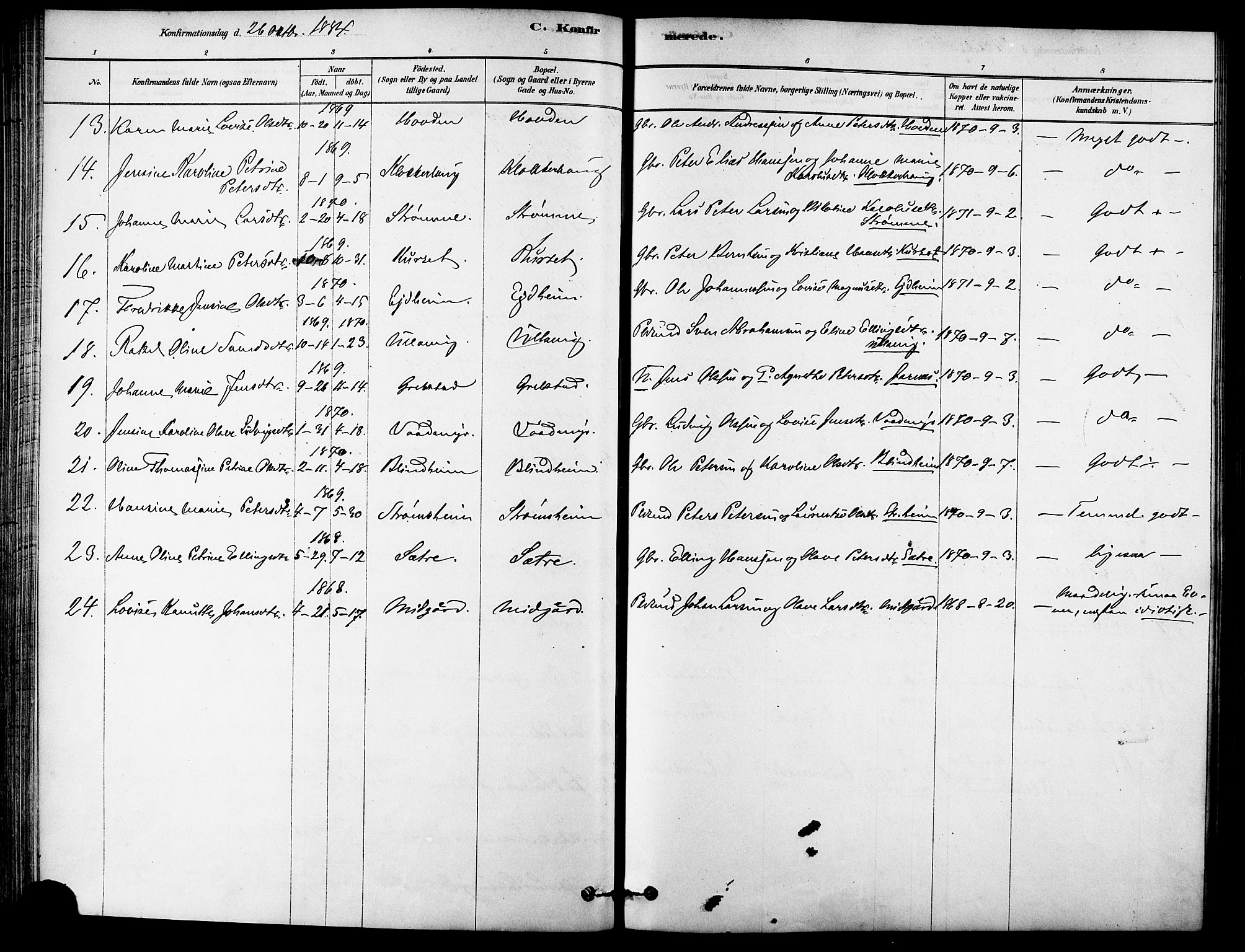 Ministerialprotokoller, klokkerbøker og fødselsregistre - Møre og Romsdal, AV/SAT-A-1454/523/L0334: Parish register (official) no. 523A01, 1878-1891