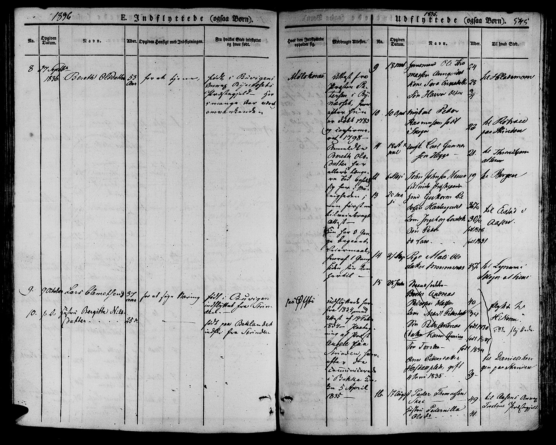 Ministerialprotokoller, klokkerbøker og fødselsregistre - Nord-Trøndelag, SAT/A-1458/709/L0072: Parish register (official) no. 709A12, 1833-1844, p. 545