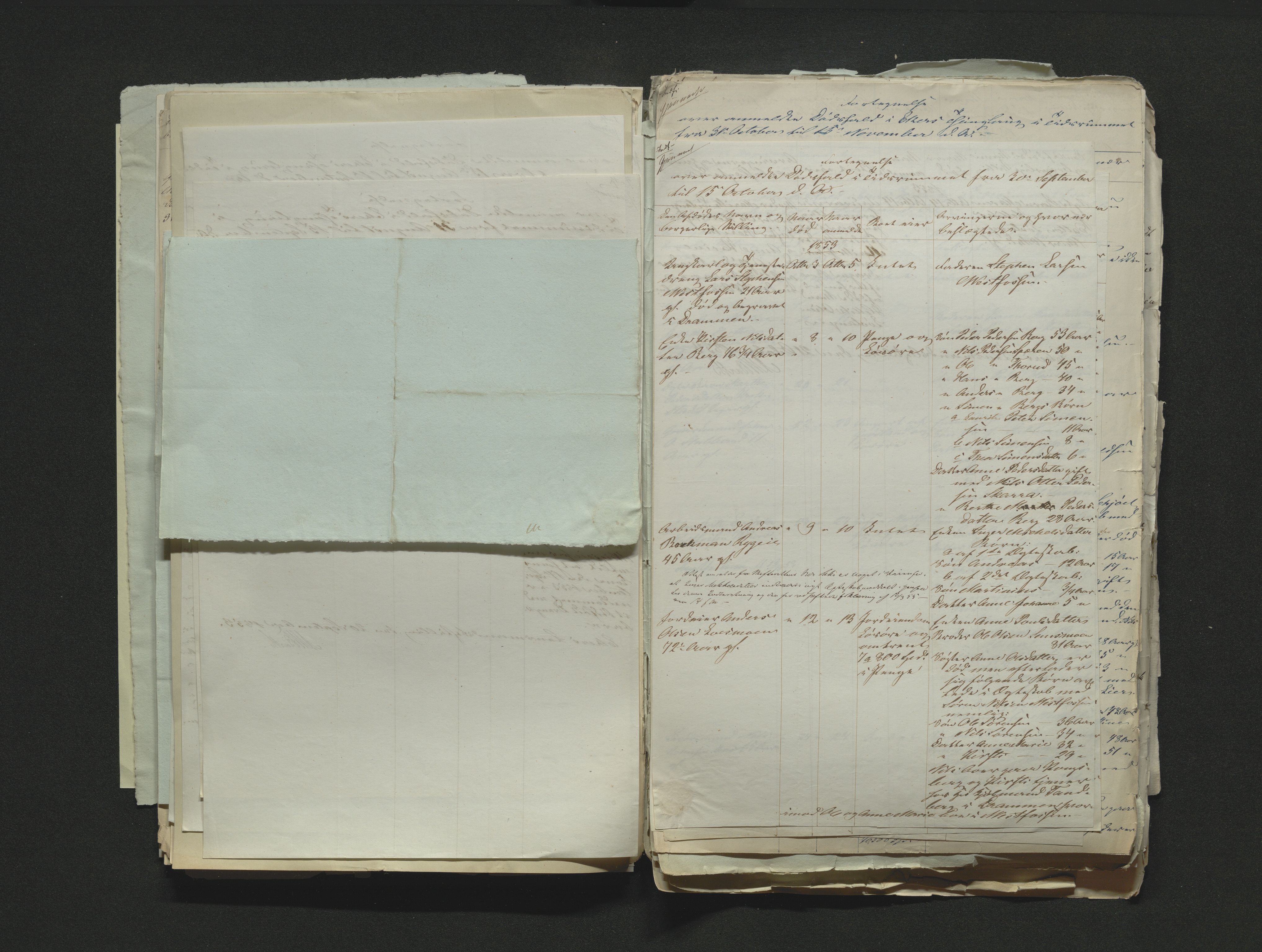 Eiker, Modum og Sigdal sorenskriveri, AV/SAKO-A-123/H/Ha/Hab/L0008: Dødsfallsmeldinger, 1850-1853