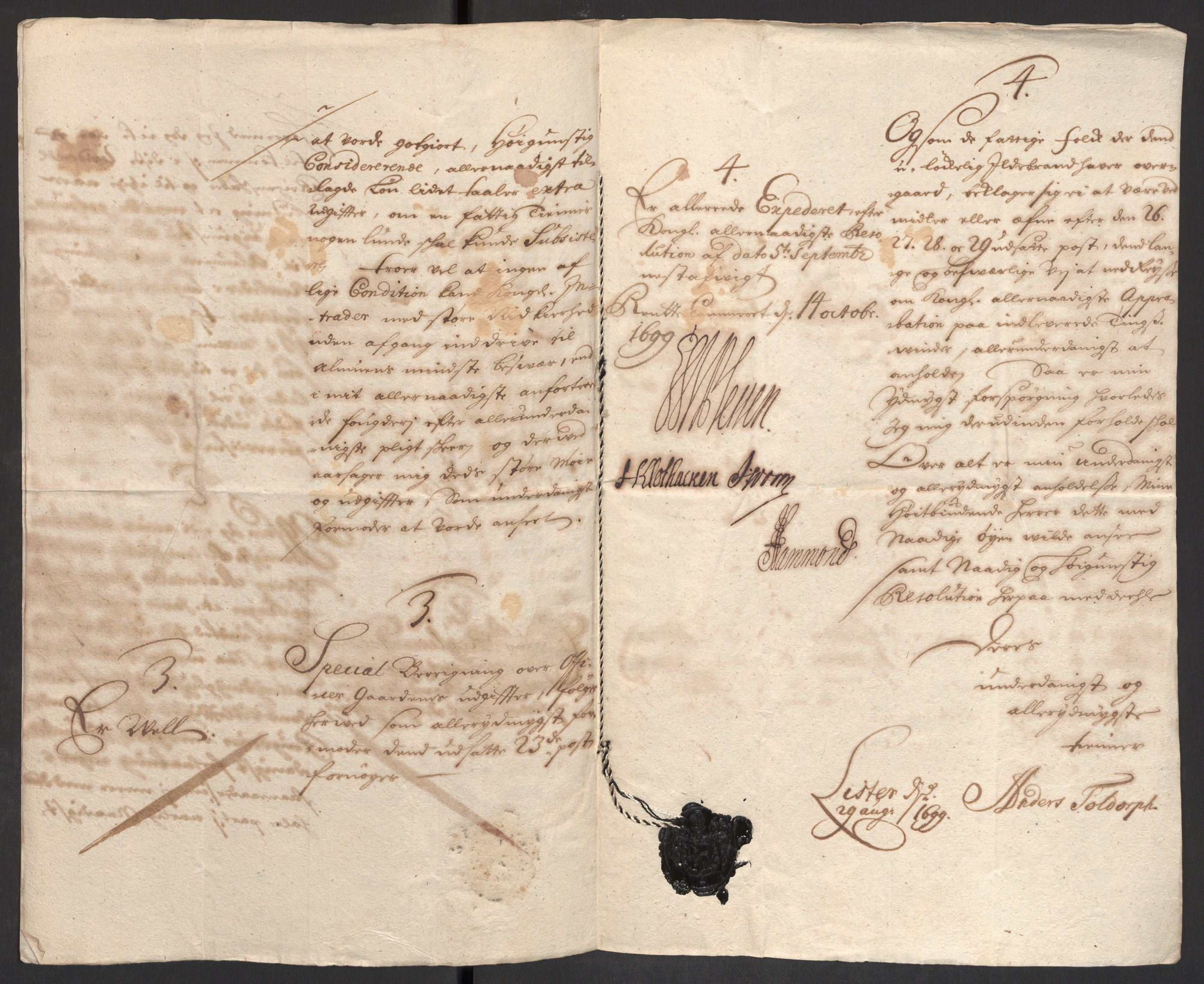 Rentekammeret inntil 1814, Reviderte regnskaper, Fogderegnskap, RA/EA-4092/R43/L2547: Fogderegnskap Lista og Mandal, 1698-1699, p. 325