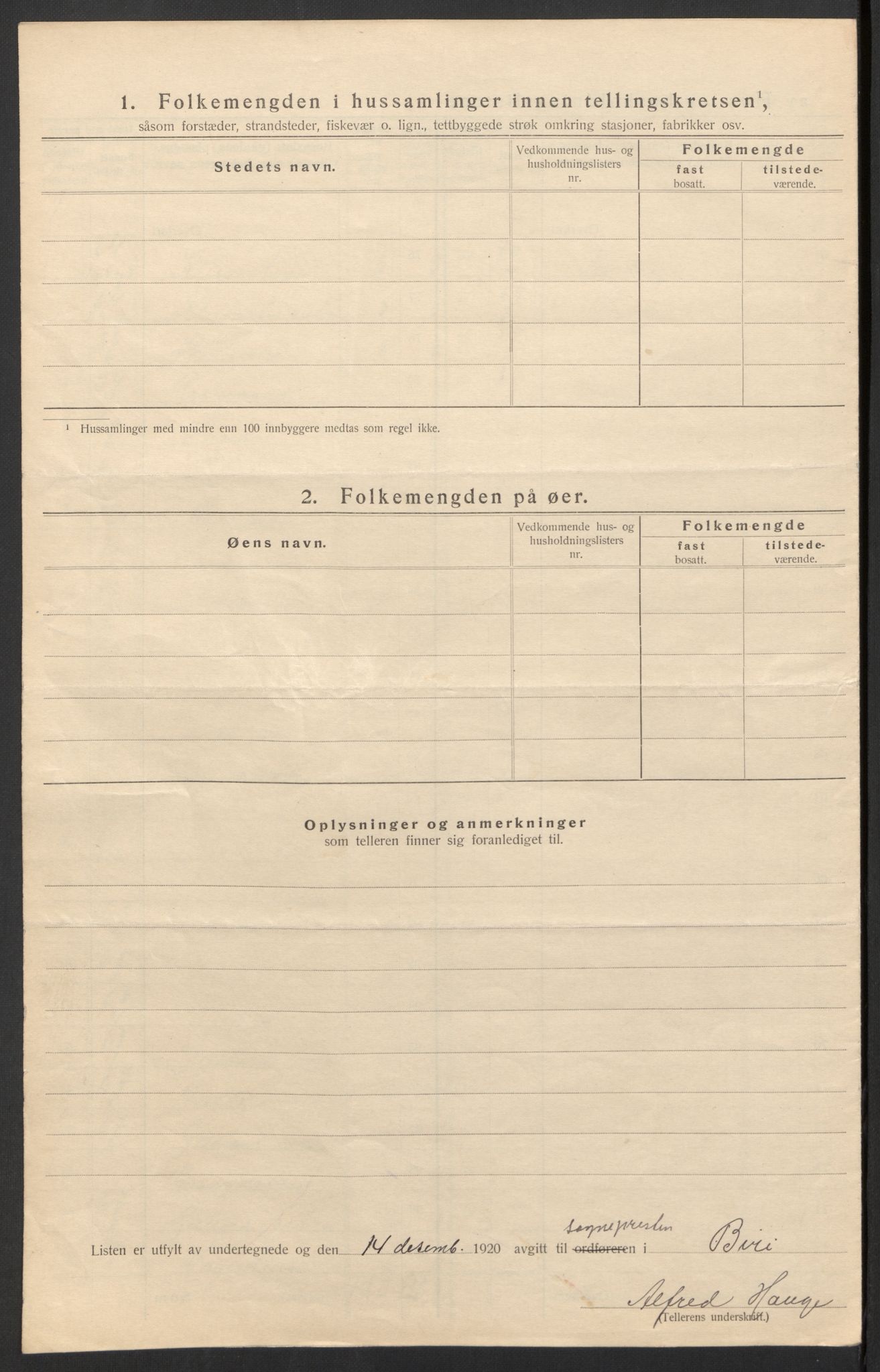 SAH, 1920 census for Biri, 1920, p. 27