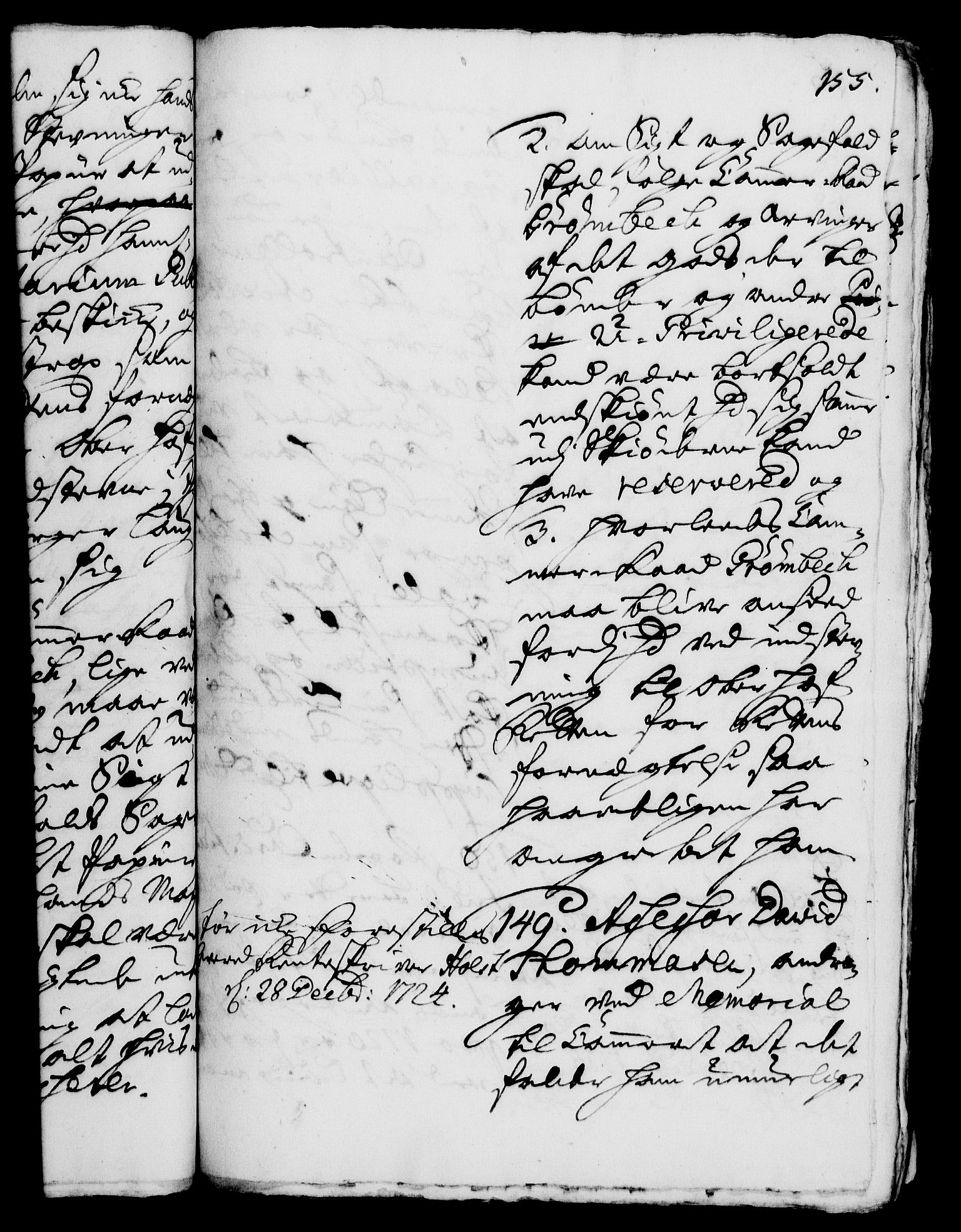 Rentekammeret, Kammerkanselliet, RA/EA-3111/G/Gh/Gha/L0007: Norsk ekstraktmemorialprotokoll (merket RK 53.52), 1724-1725, p. 155