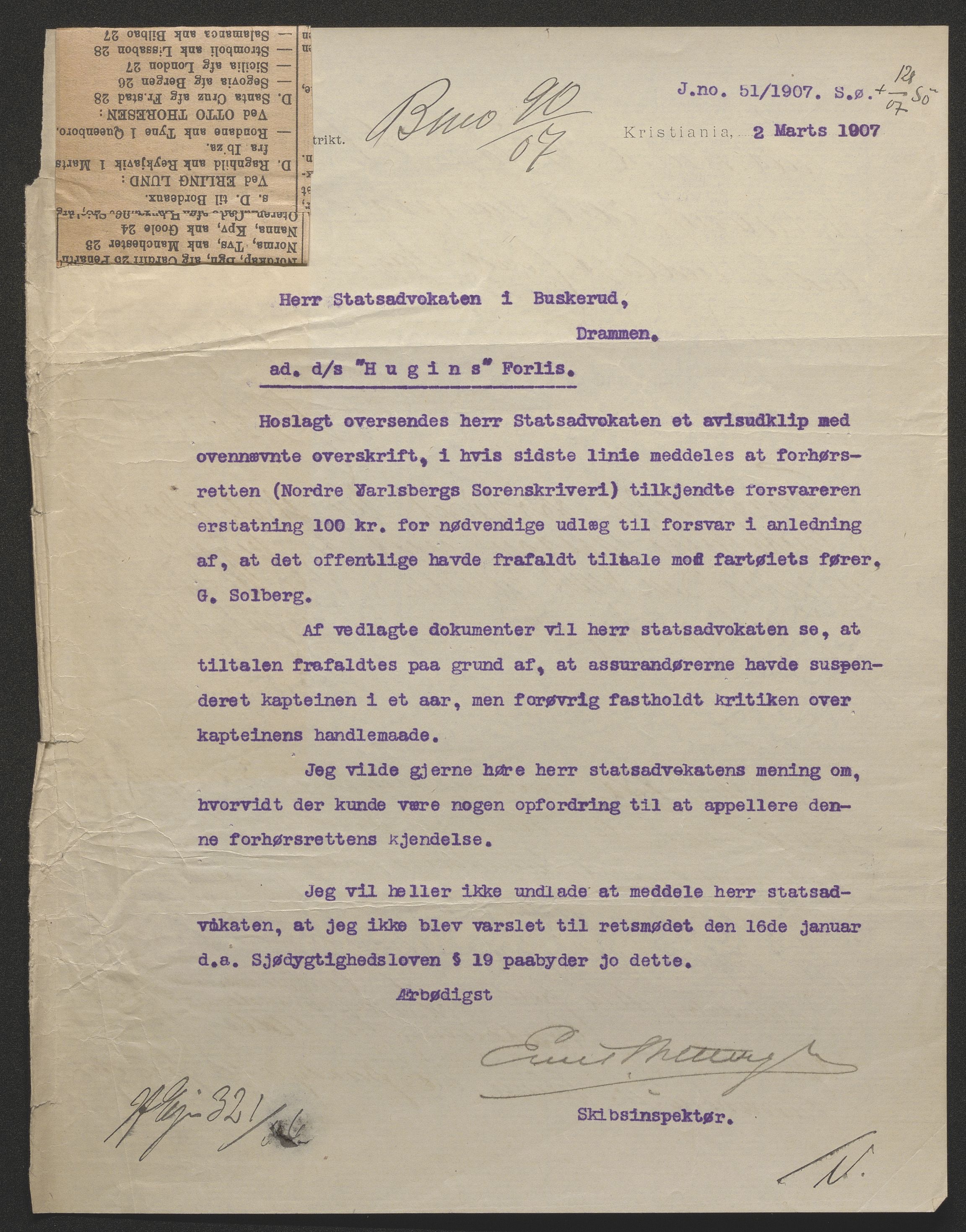 Sjøfartsdirektoratet med forløpere, skipsmapper slettede skip, AV/RA-S-4998/F/Fa/L0519: --, 1850-1922, p. 658