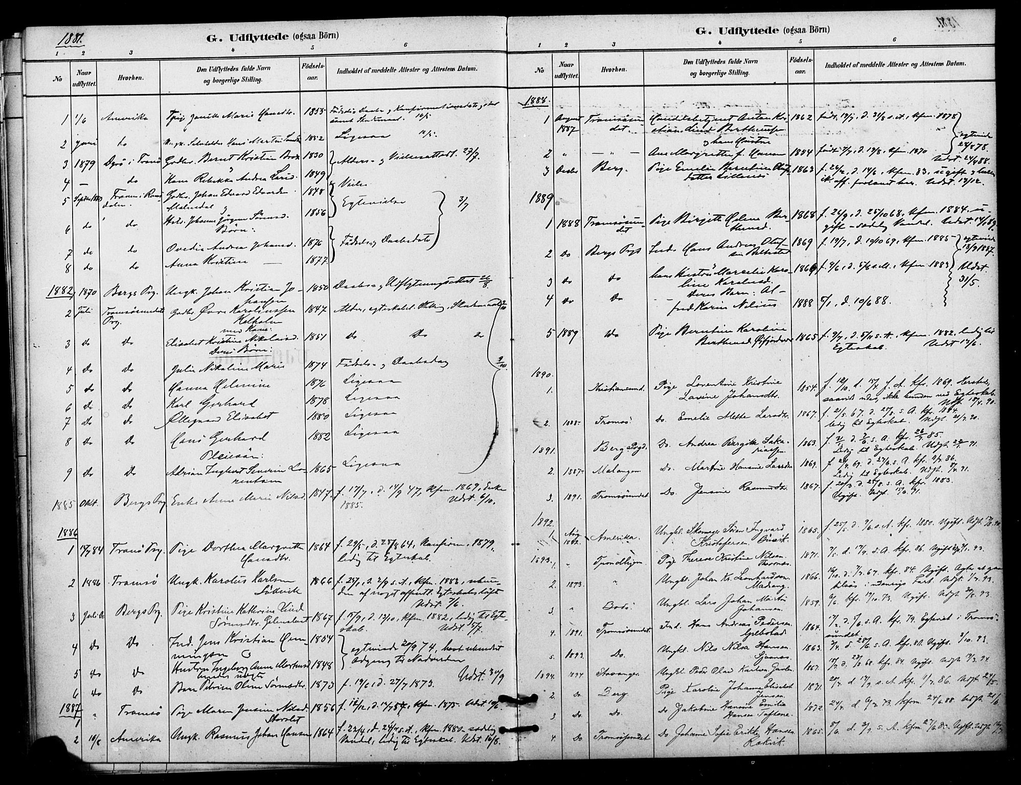 Lenvik sokneprestembete, AV/SATØ-S-1310/H/Ha/Haa/L0012kirke: Parish register (official) no. 12, 1880-1895