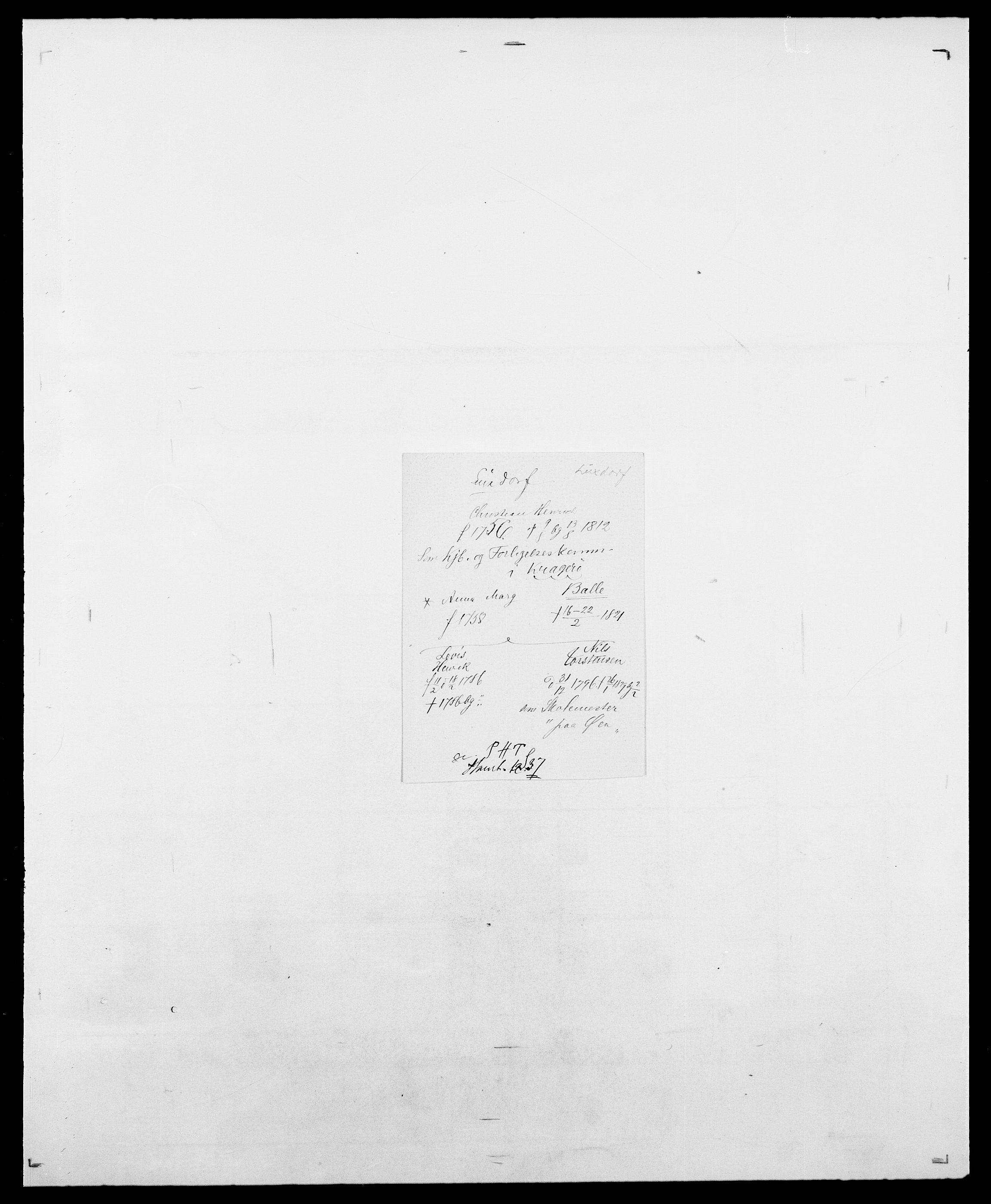 Delgobe, Charles Antoine - samling, SAO/PAO-0038/D/Da/L0024: Lobech - Lærum, p. 676