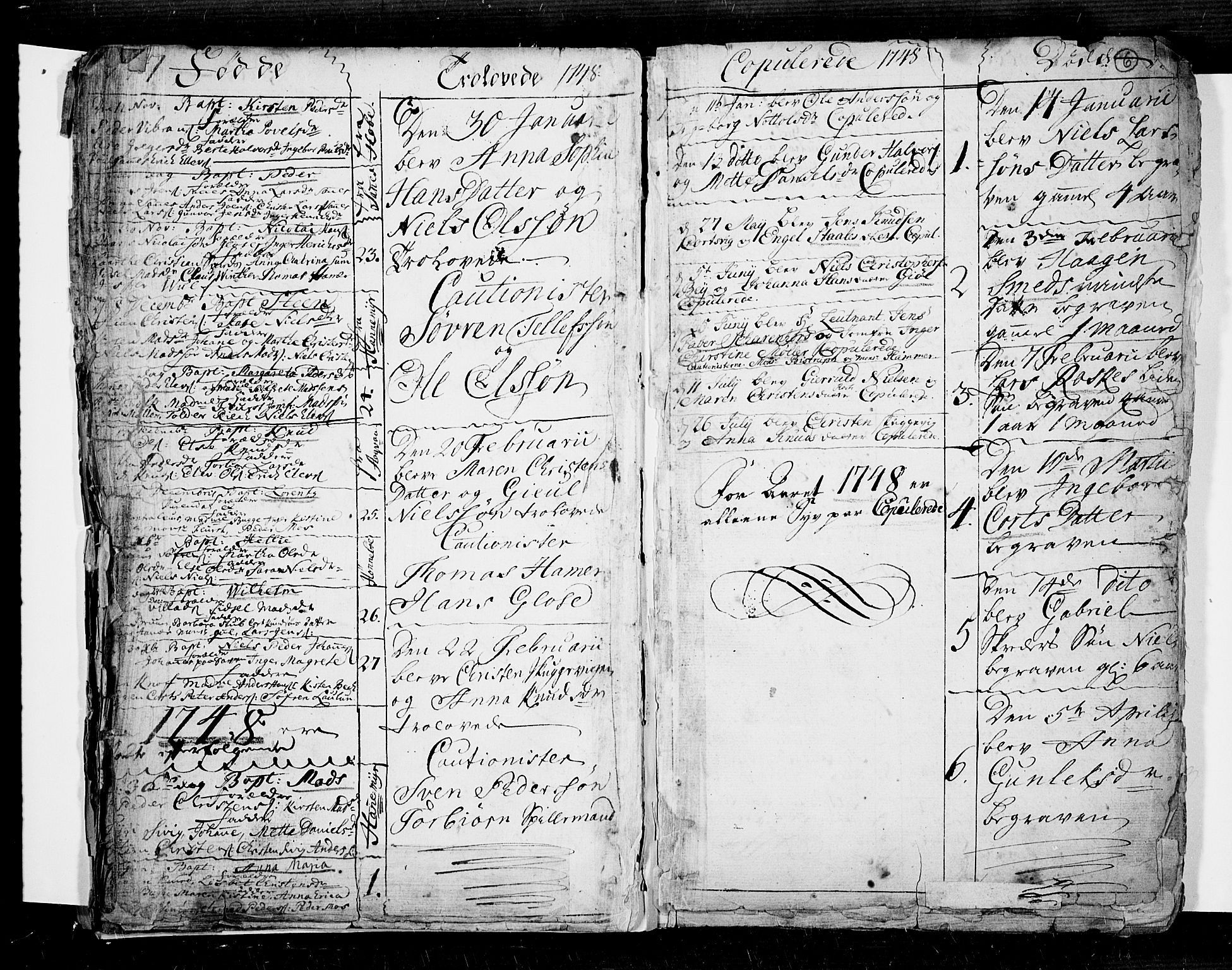 Risør sokneprestkontor, SAK/1111-0035/F/Fb/L0002: Parish register (copy) no. B 2, 1747-1812, p. 6
