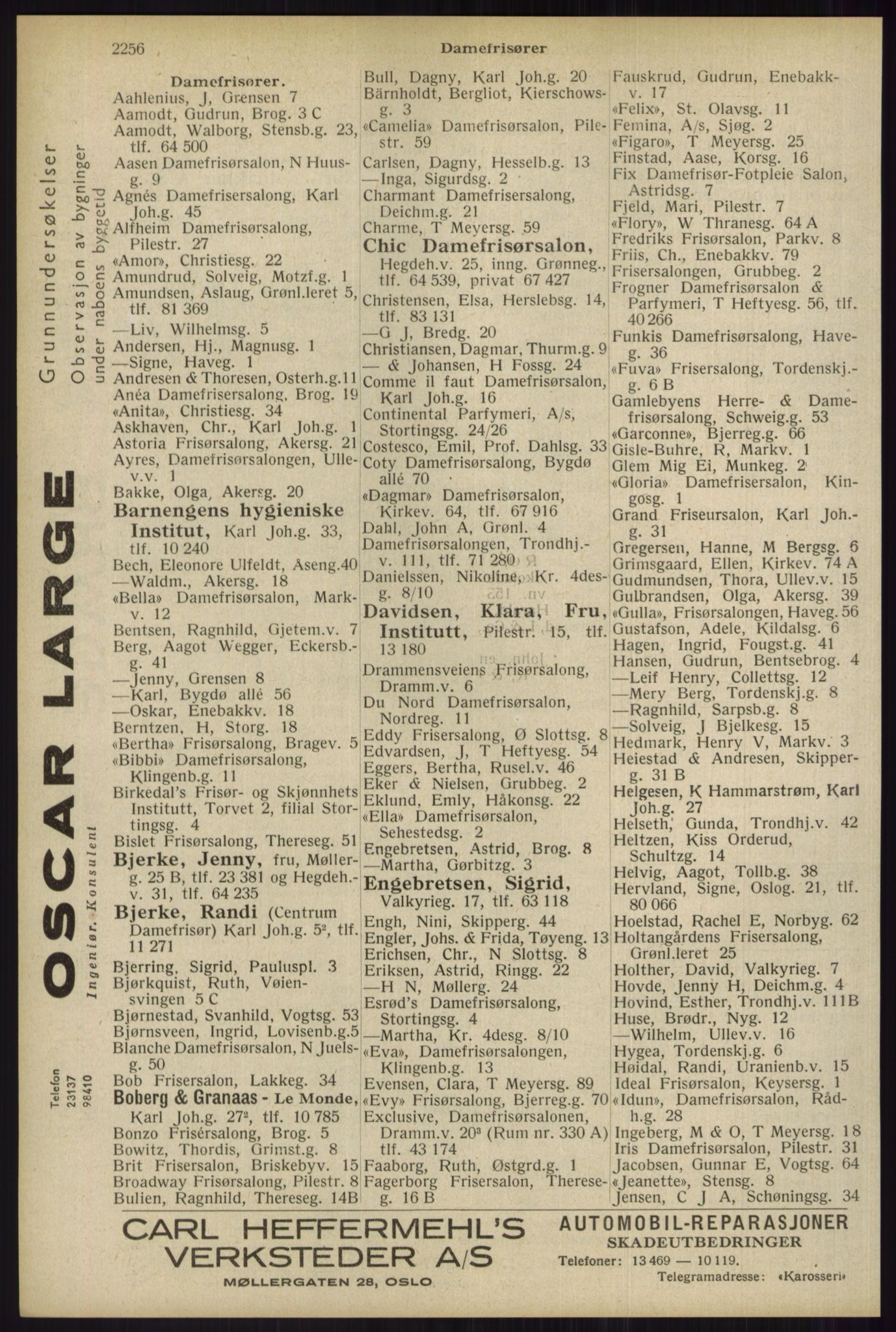 Kristiania/Oslo adressebok, PUBL/-, 1934, p. 2256