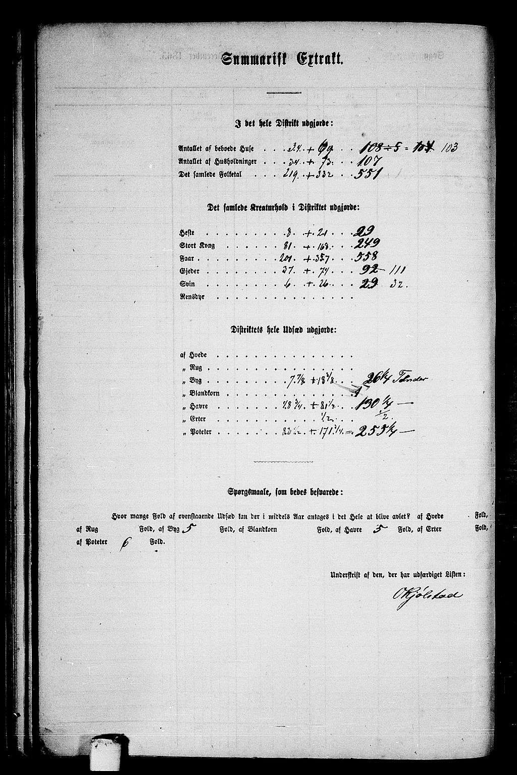 RA, 1865 census for Fosnes, 1865, p. 60