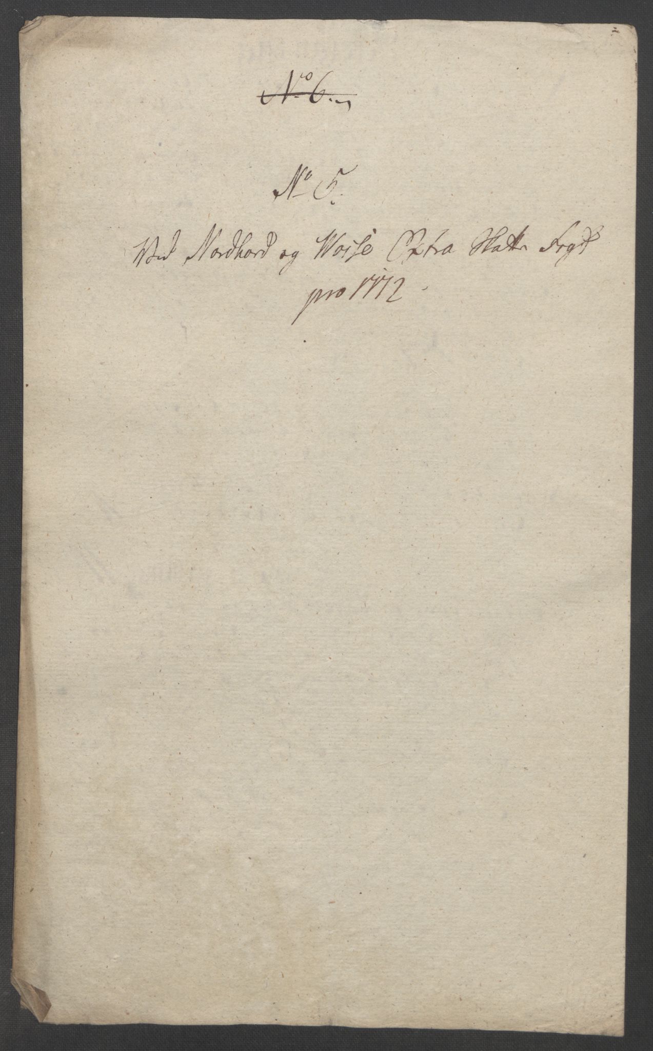 Rentekammeret inntil 1814, Reviderte regnskaper, Fogderegnskap, RA/EA-4092/R51/L3303: Ekstraskatten Nordhordland og Voss, 1762-1772, p. 683