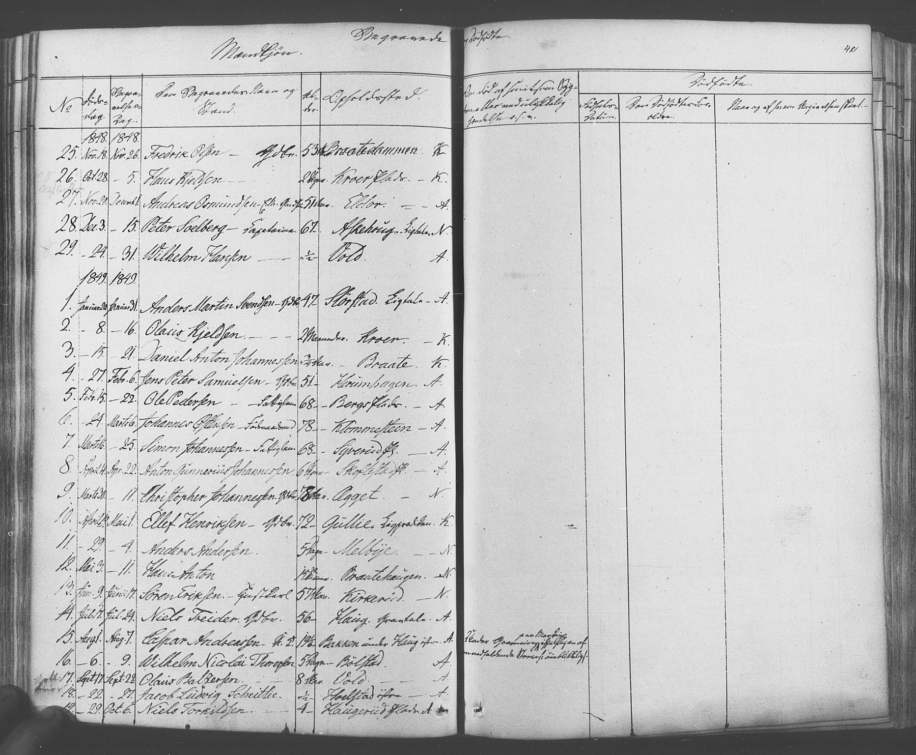 Ås prestekontor Kirkebøker, SAO/A-10894/F/Fa/L0006: Parish register (official) no. I 6, 1841-1853, p. 410-411