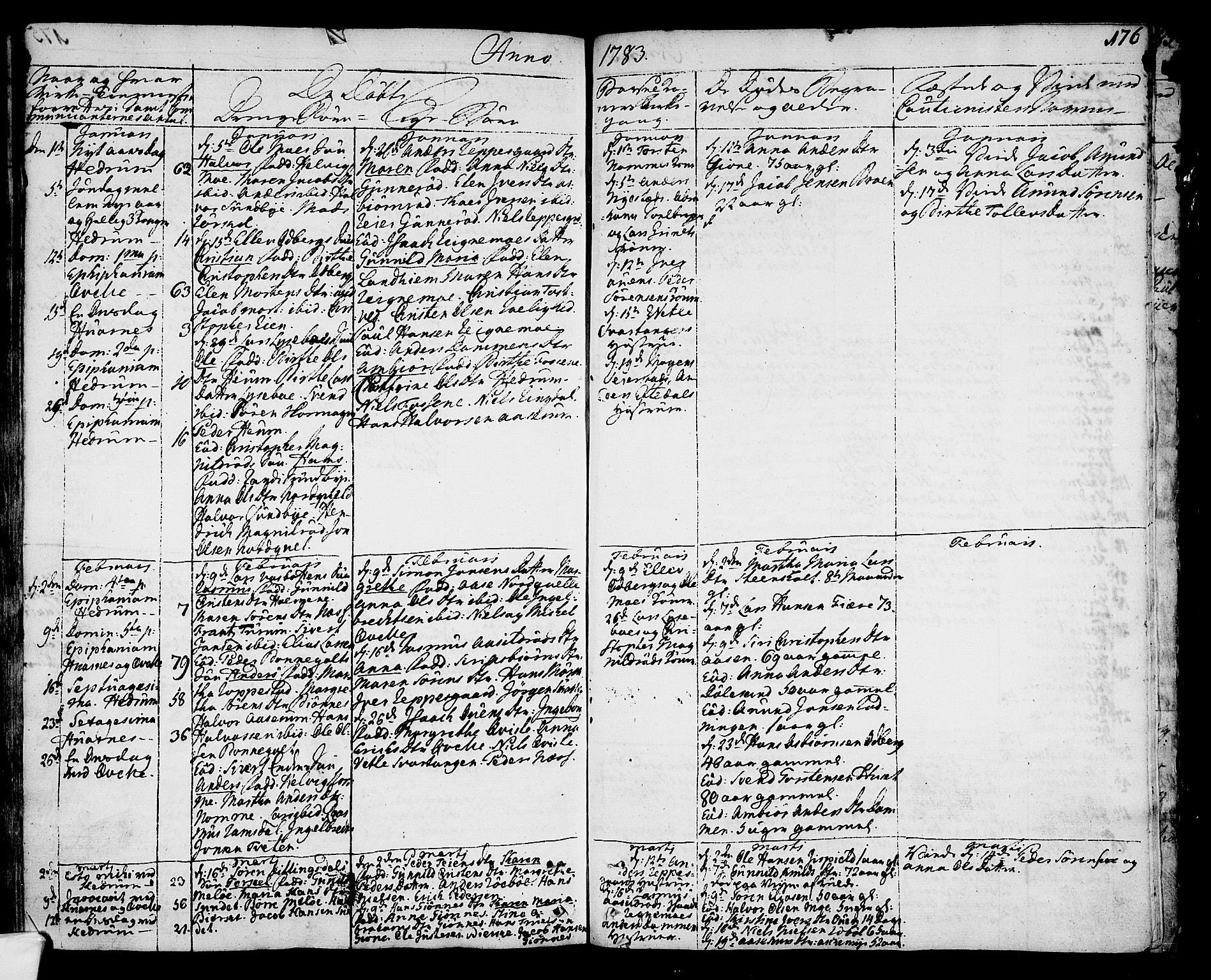 Hedrum kirkebøker, SAKO/A-344/F/Fa/L0001: Parish register (official) no. I 1, 1751-1785, p. 176