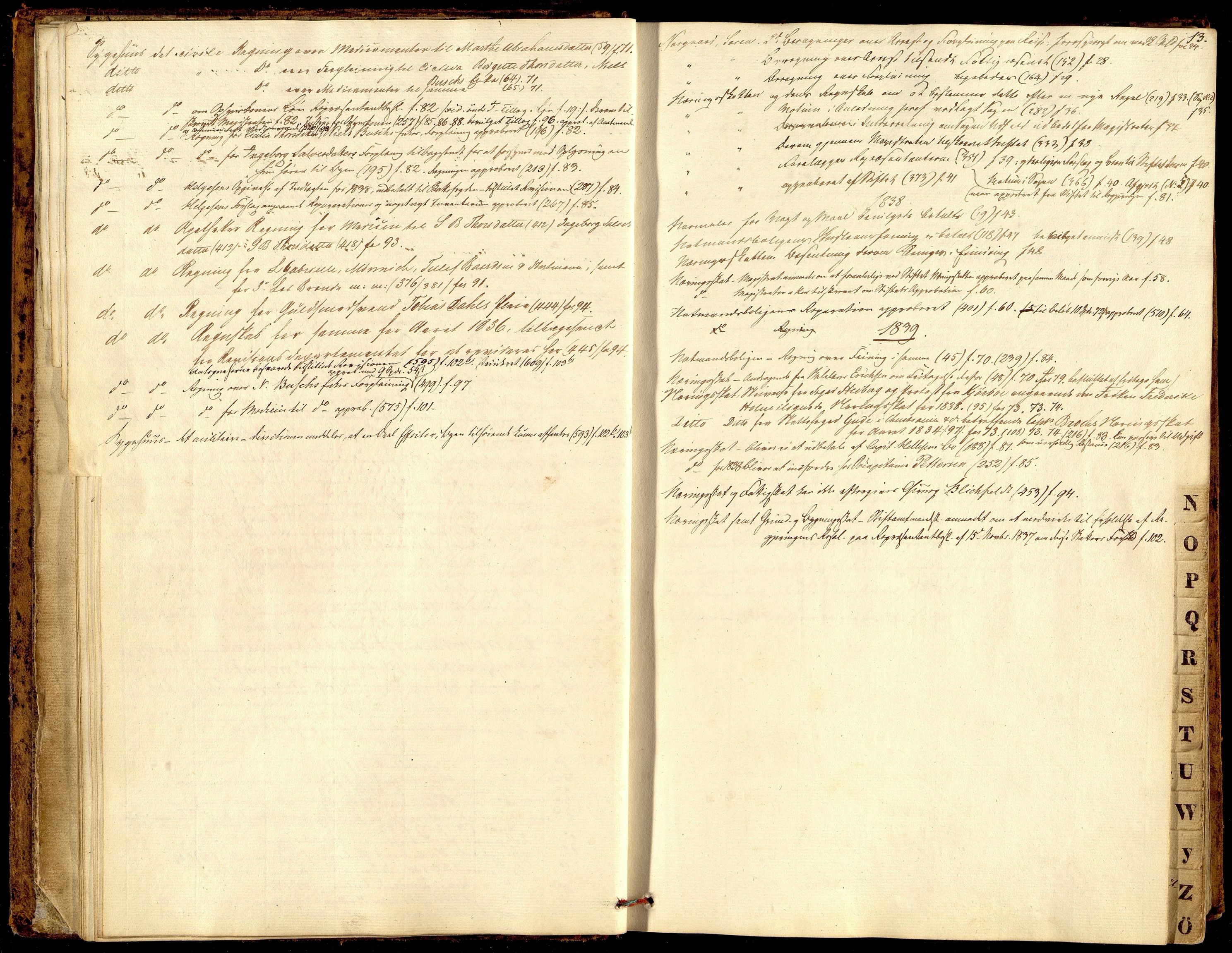 Kristiansand By - Formannskapet, ARKSOR/1001KG120/A/Aa/L0001: Møtebok (d), 1837-1842