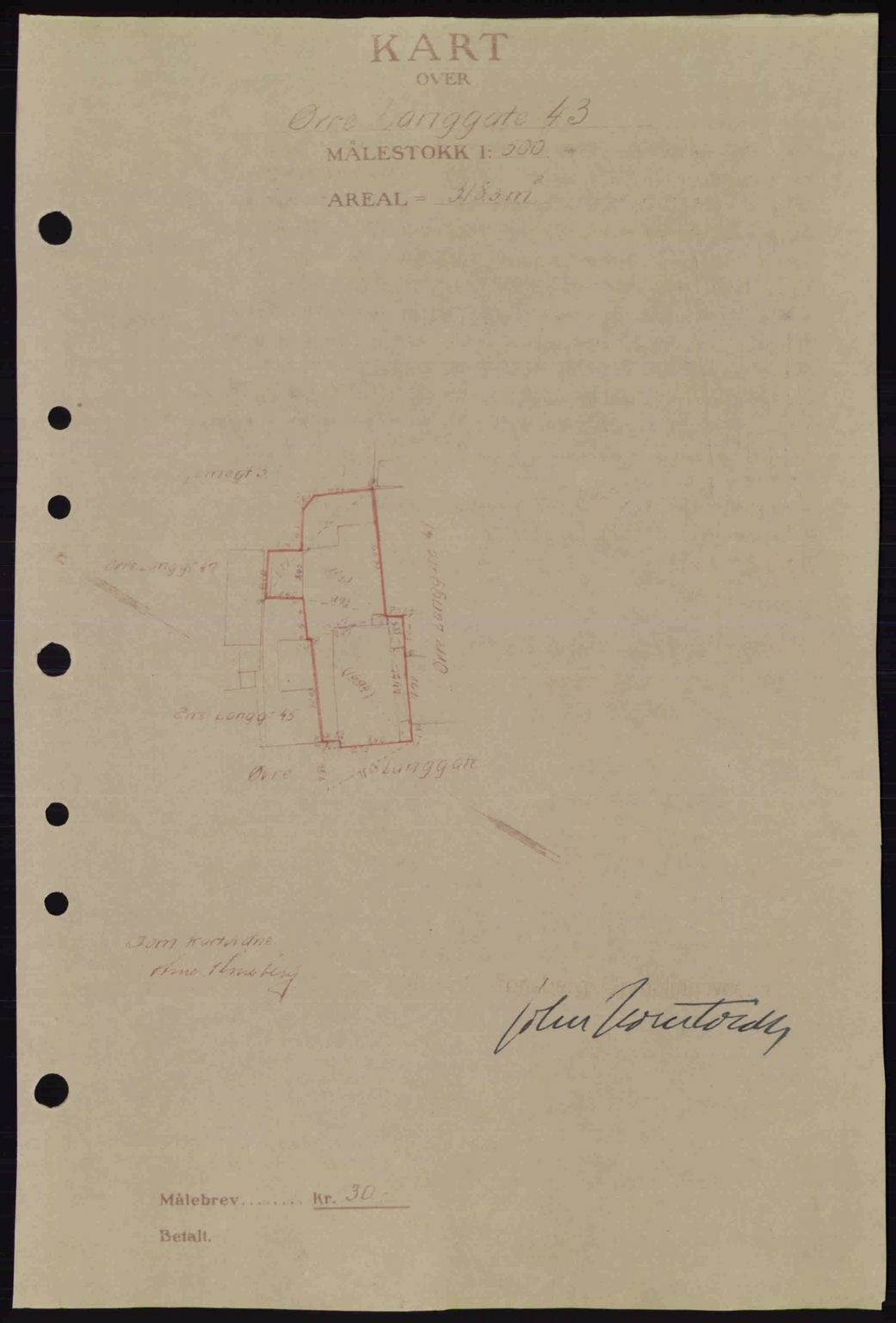 Tønsberg sorenskriveri, AV/SAKO-A-130/G/Ga/Gaa/L0017a: Mortgage book no. A17a, 1945-1945, Diary no: : 1597/1945